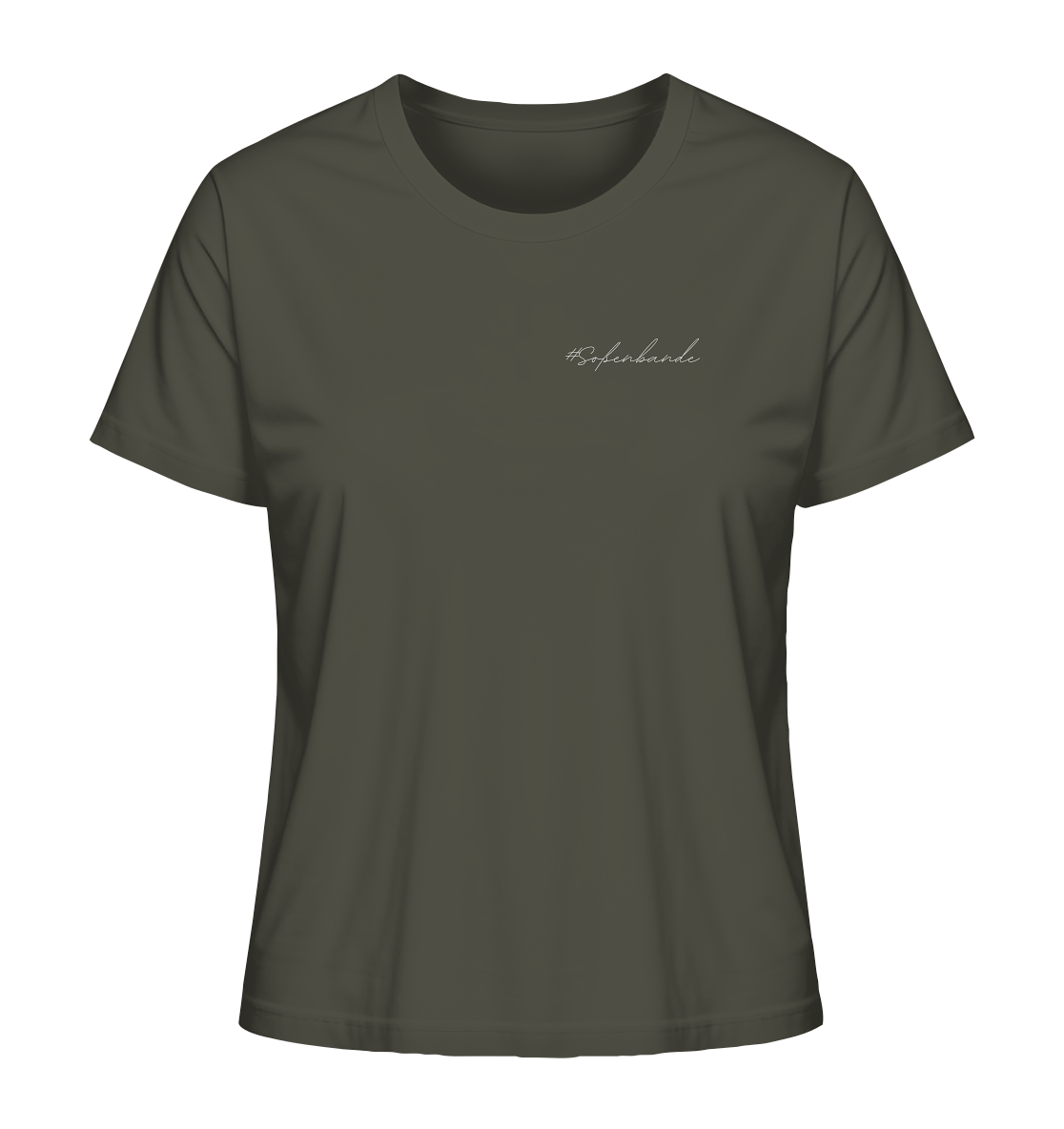 #Soßenbande (weiße Schrift) - Ladies Organic Shirt