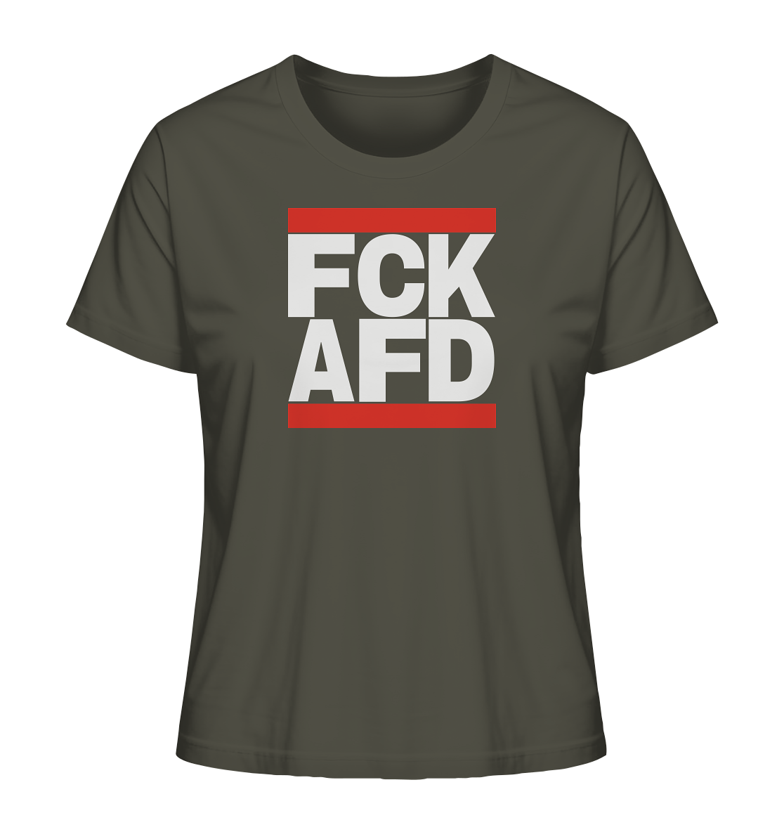 FCK AFD (weiße Schrift) - Ladies Organic Shirt