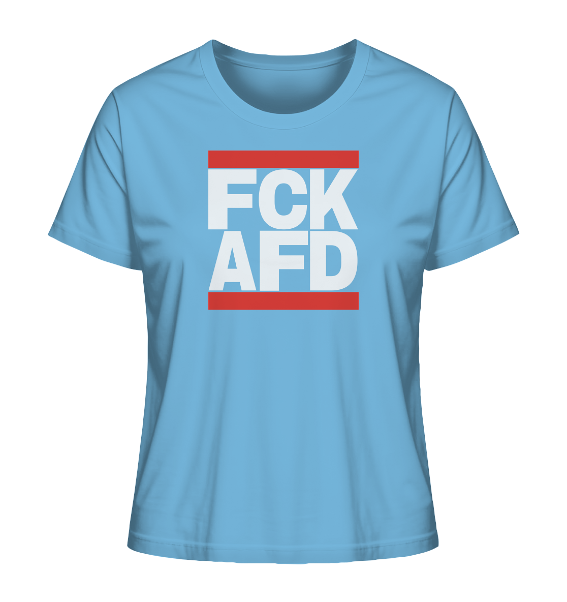 FCK AFD (weiße Schrift) - Ladies Organic Shirt