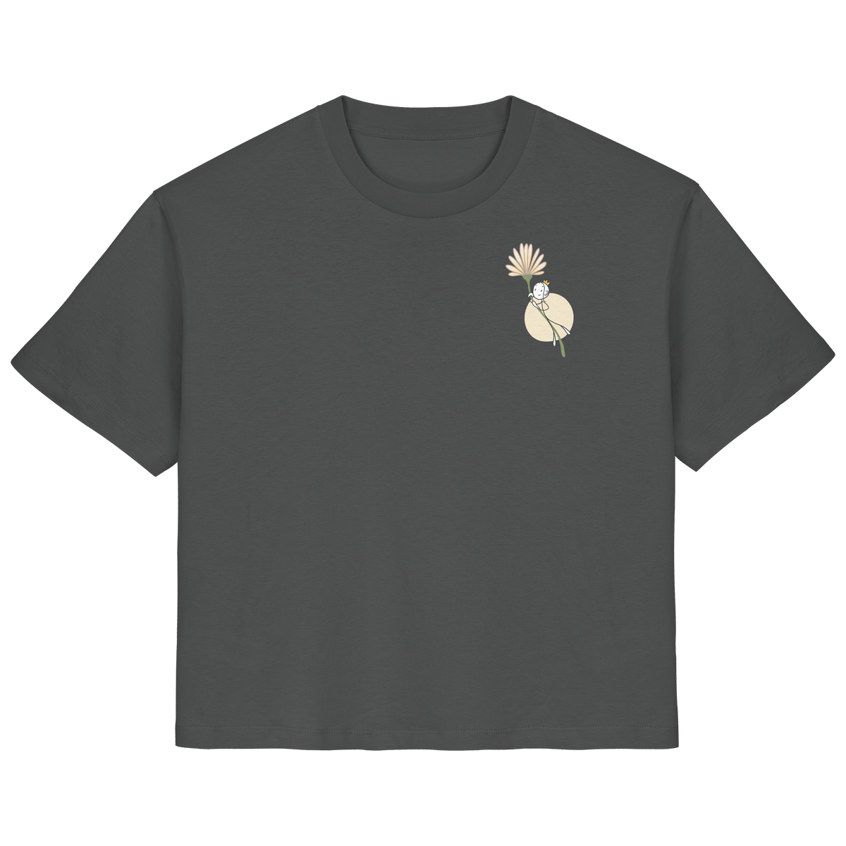 Seelenmännchen "Blumenfliegen Edition" (dunkel) - Ladies Organic Shirt