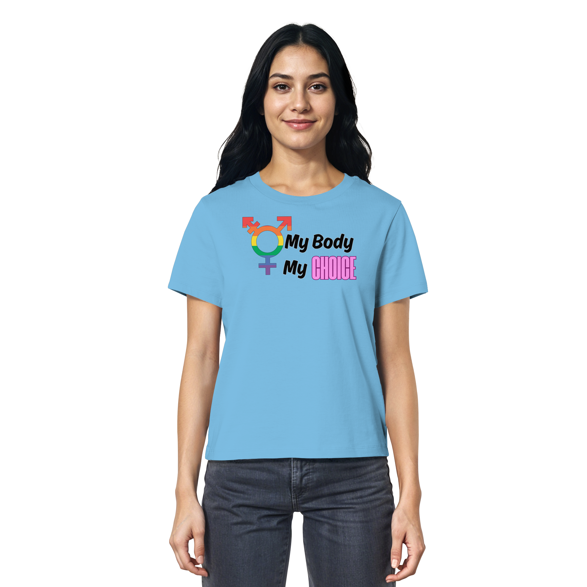My Body My Choice "Rainbow Resistance Edition" - Ladies Organic Shirt