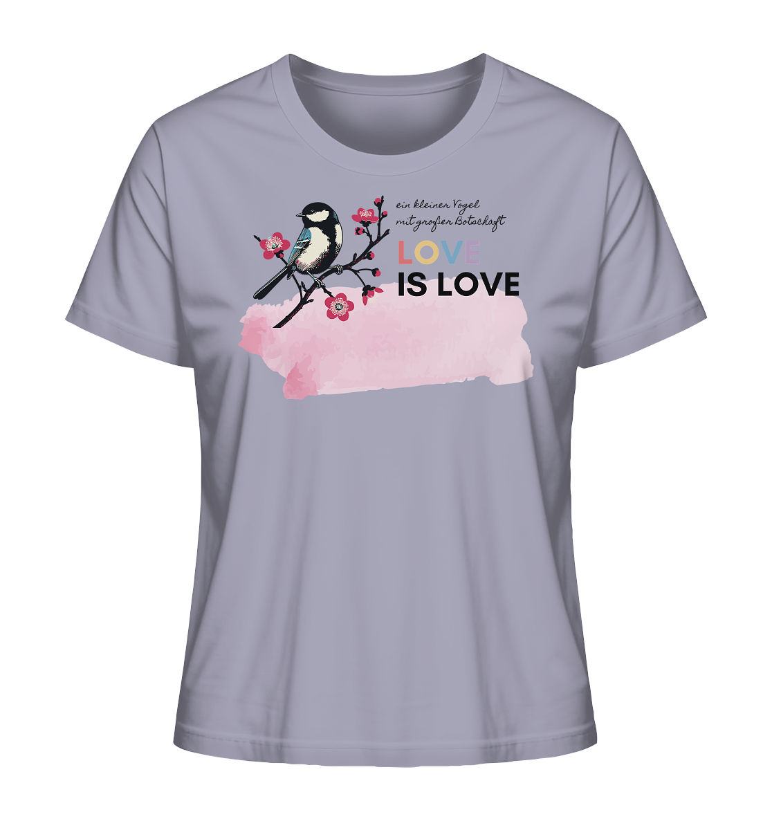 Kleine Flügel, große Botschaft - Ladies Organic Shirt