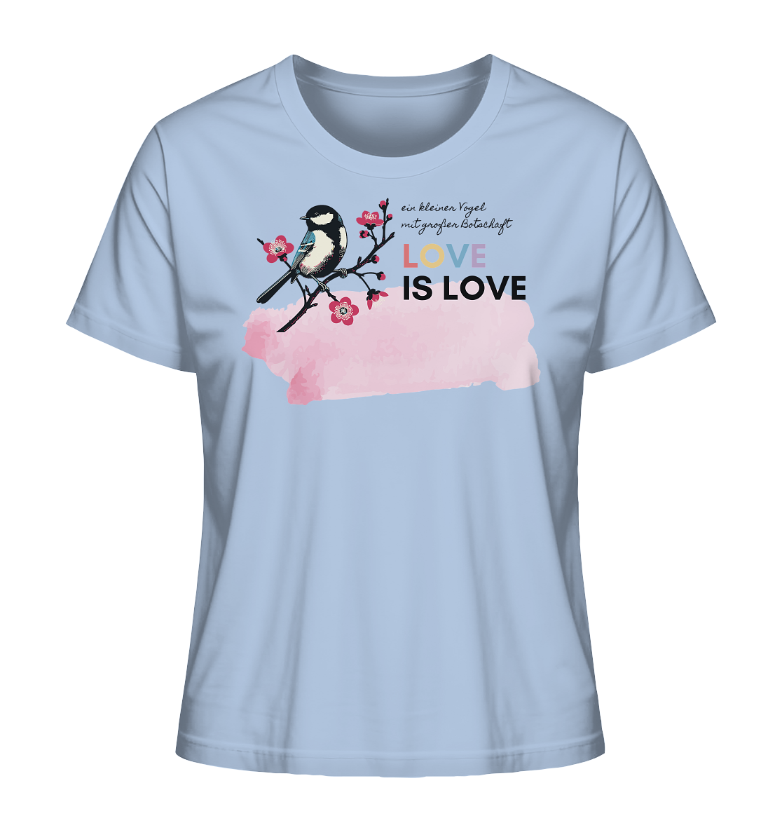 Kleine Flügel, große Botschaft - Ladies Organic Shirt