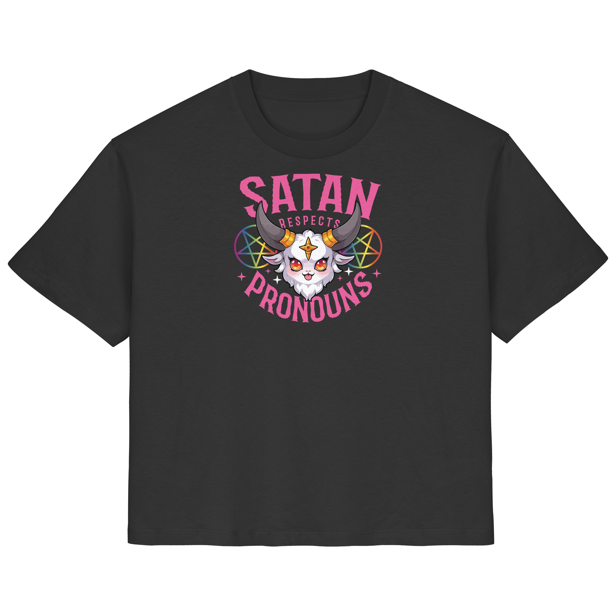 Satan Respects Pronouns - Ladies Organic Shirt