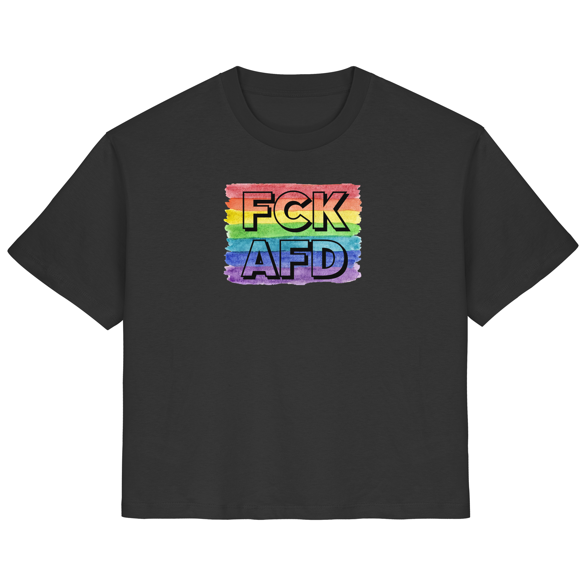 FCK AFD "Rainbow Resistance Edition" - Ladies Organic Shirt