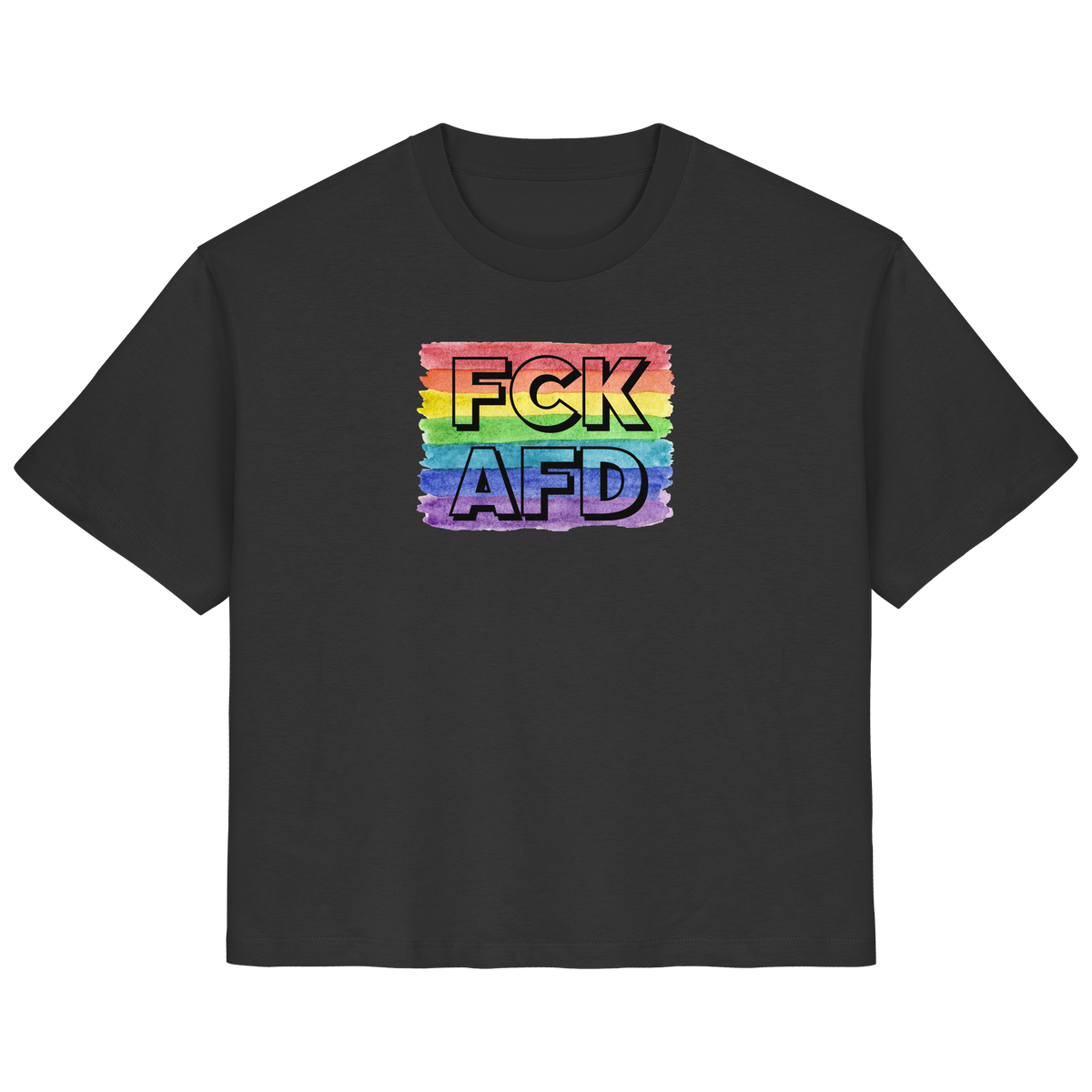 FCK AFD "Rainbow Resistance Edition" - Ladies Organic Shirt