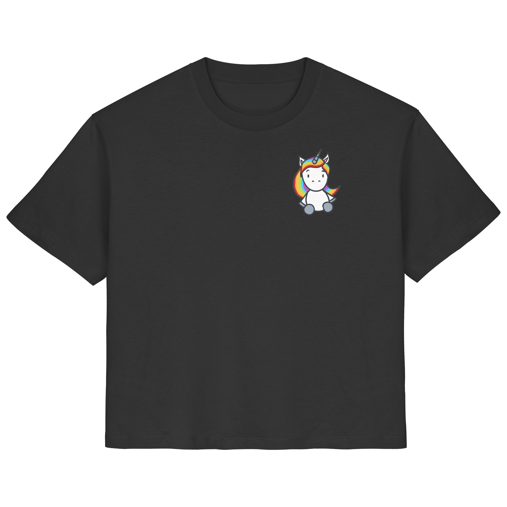 Einhorn mit Regenbogen Haaren - Ladies Organic Shirt