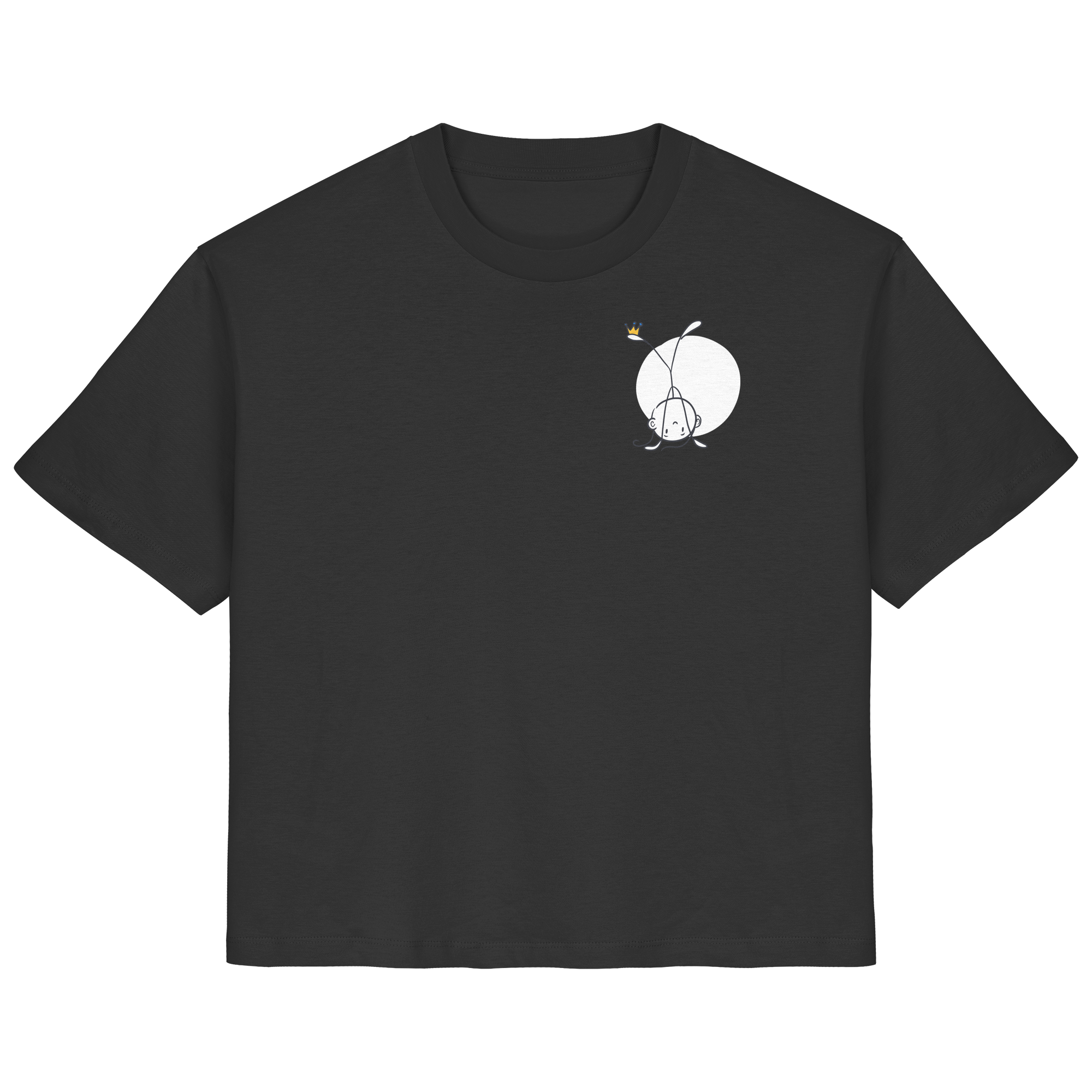 Seelenmännchen "Handstand Edition" Brustprint (dunkel) - Ladies Organic Shirt