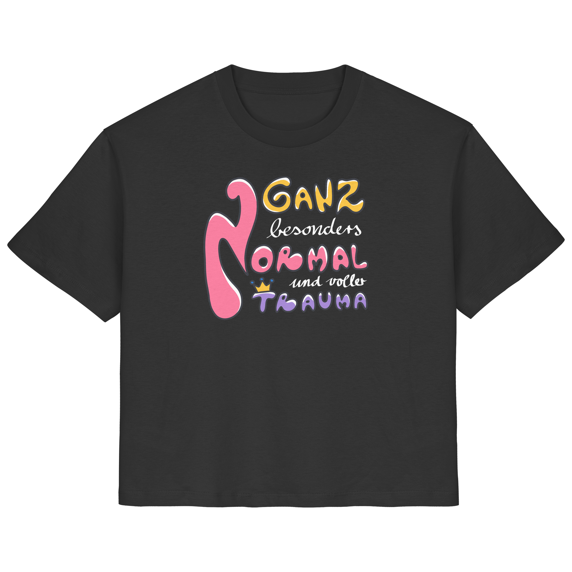 Ganz besonders Normal und voller Trauma "Bunte Edition" - Ladies Organic Shirt