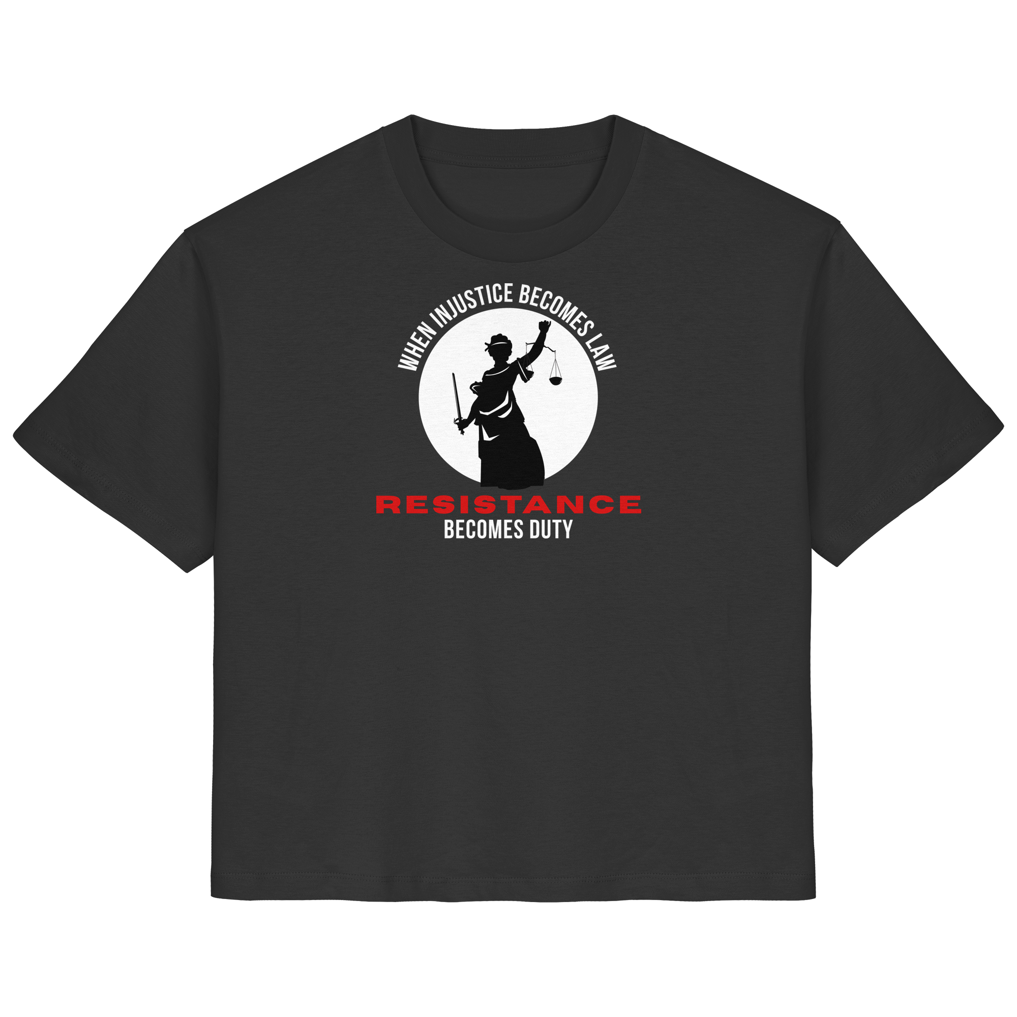 When Injustice becomes Law Resistance becomes Duty - Ladies Organic Shirt
