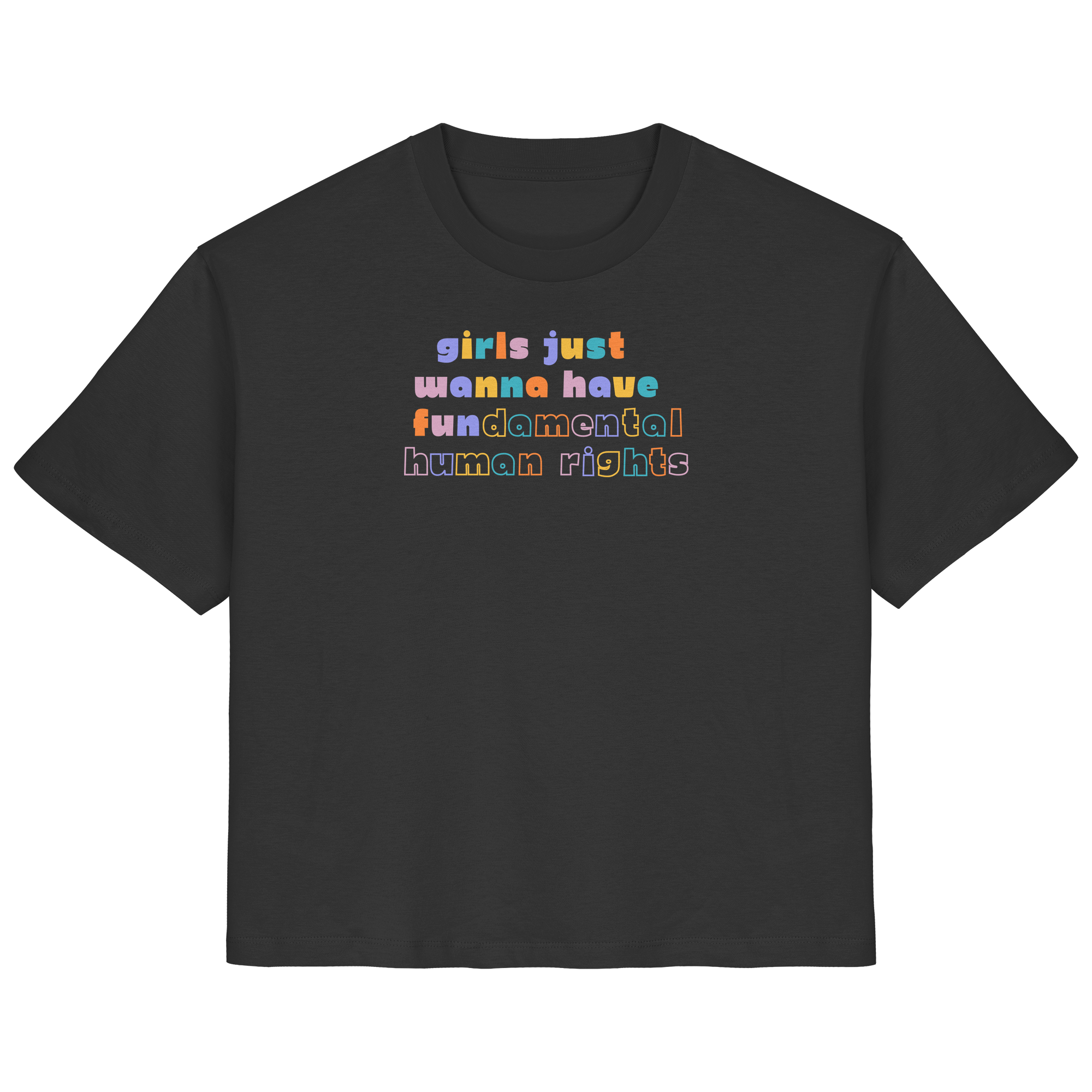Girls just wanna have fundamental Human Rights - Ladies Organic Shirt