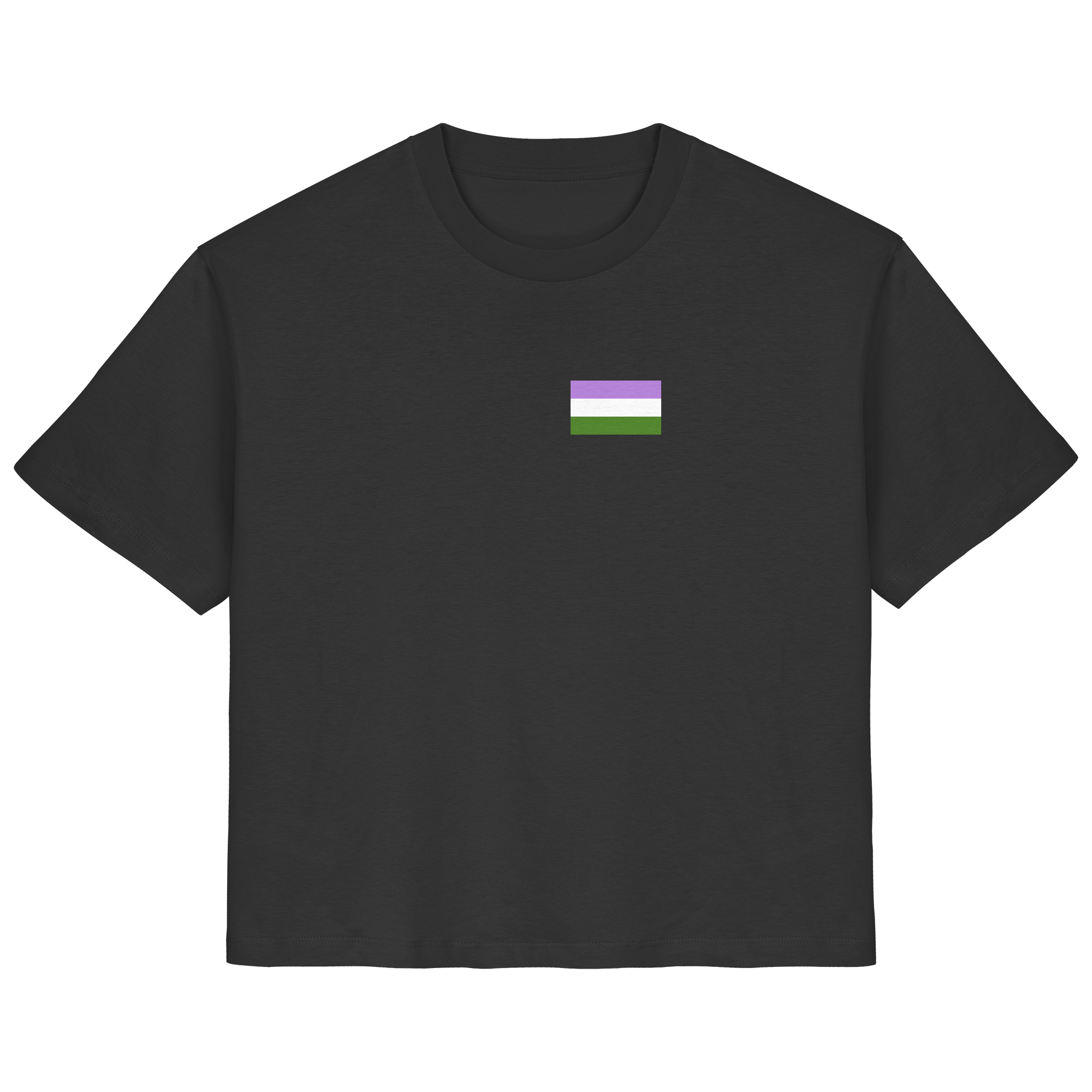 Genderqueer Pride Flag - Ladies Organic Shirt