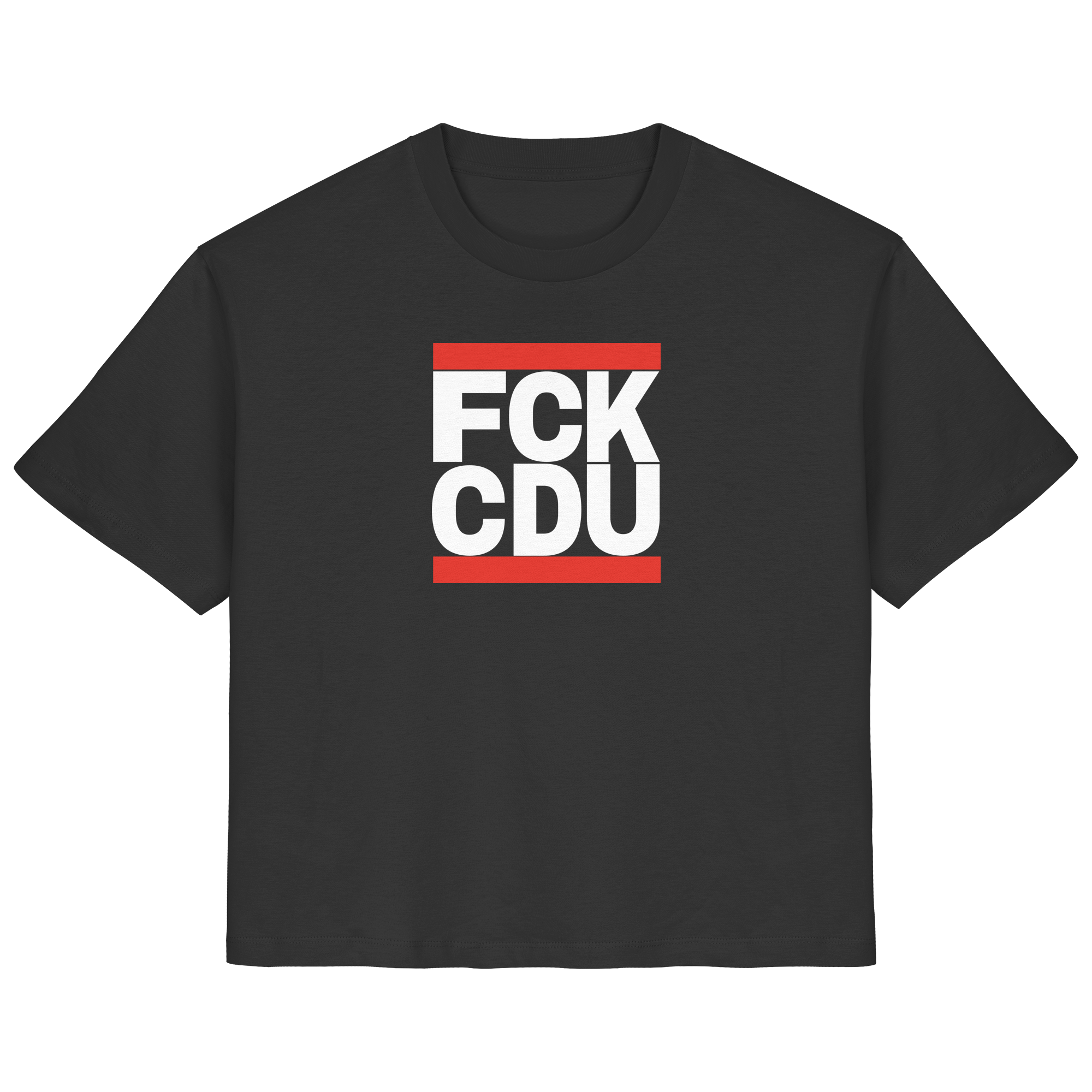 FCK CDU (weiße Schrift) - Ladies Organic Shirt
