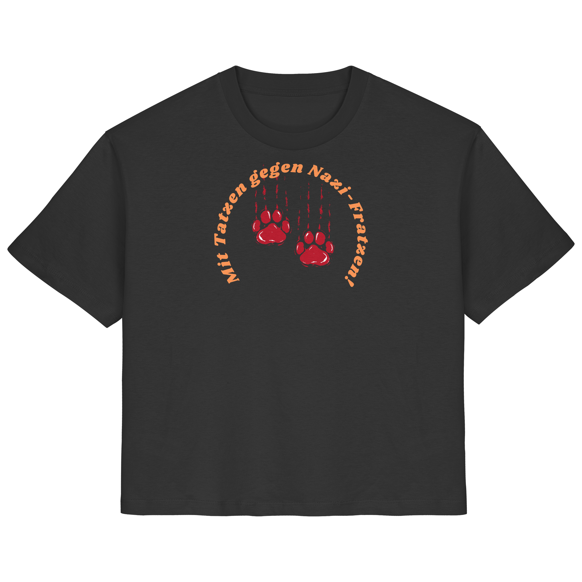 Mit Tatzen gegen Nazi Fratzen - Ladies Organic Shirt