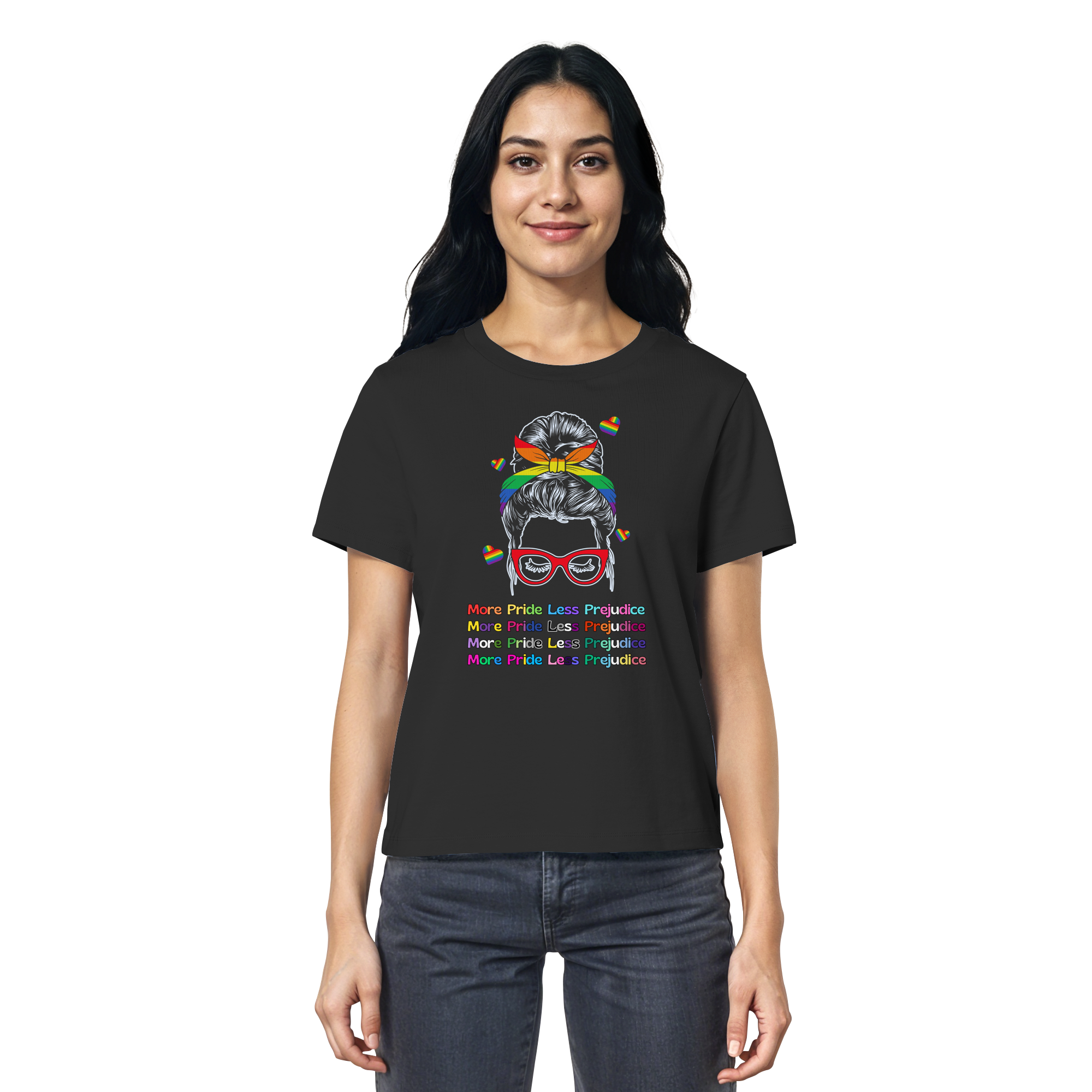 More Pride Less Prejudice - Ladies Organic Shirt