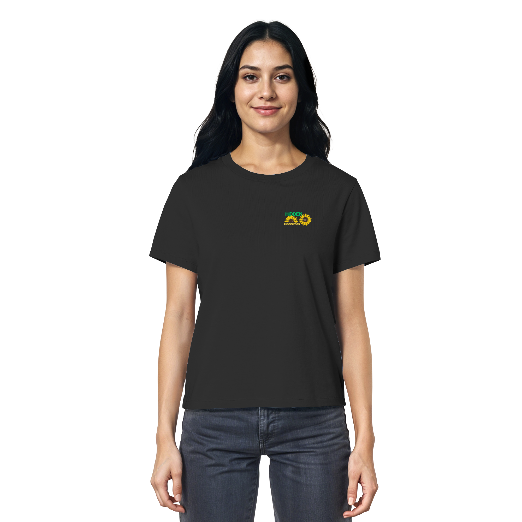 Hidden Disabilities "Sunflower Smile Edition" - Ladies Organic Shirt