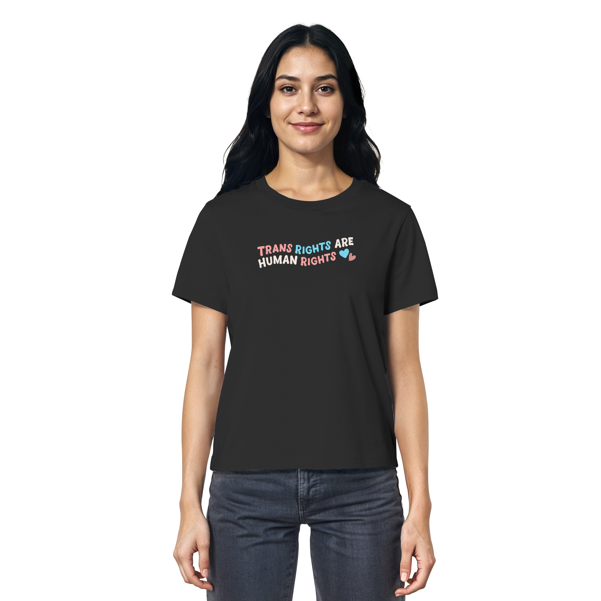 Trans Rights are Human Rights "Pastel Power Edition" - Ladies Organic Shirt