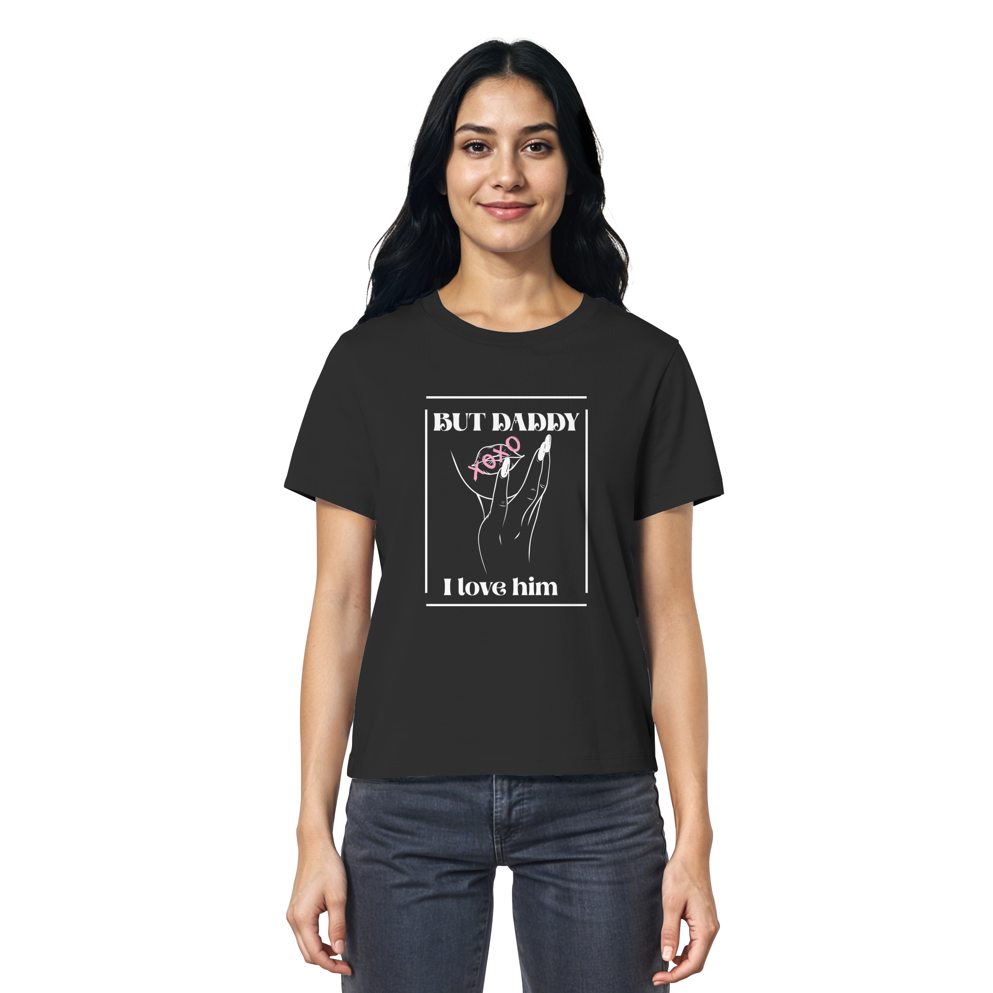 But Daddy I Love Him (dunkel) - Ladies Organic Shirt