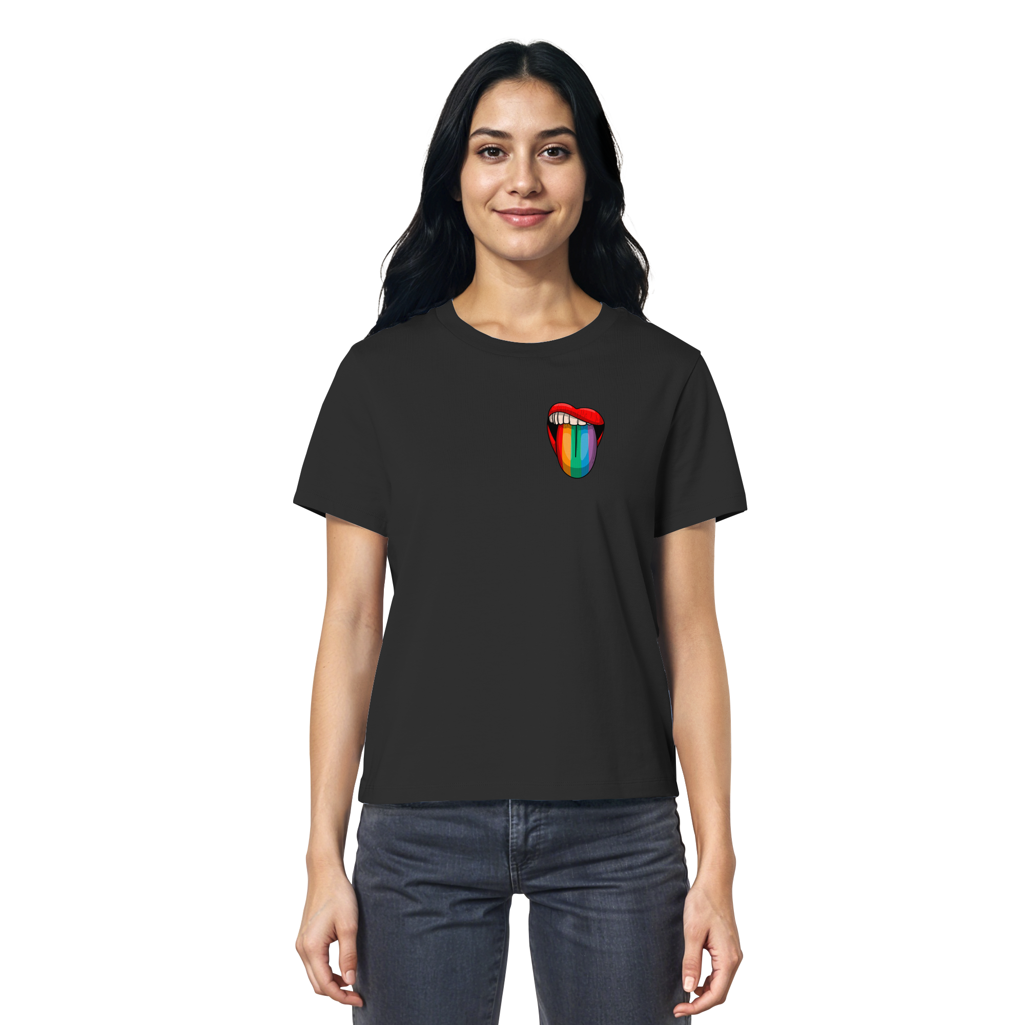 Speak Up or Shut Up Backprint - Ladies Organic Shirt