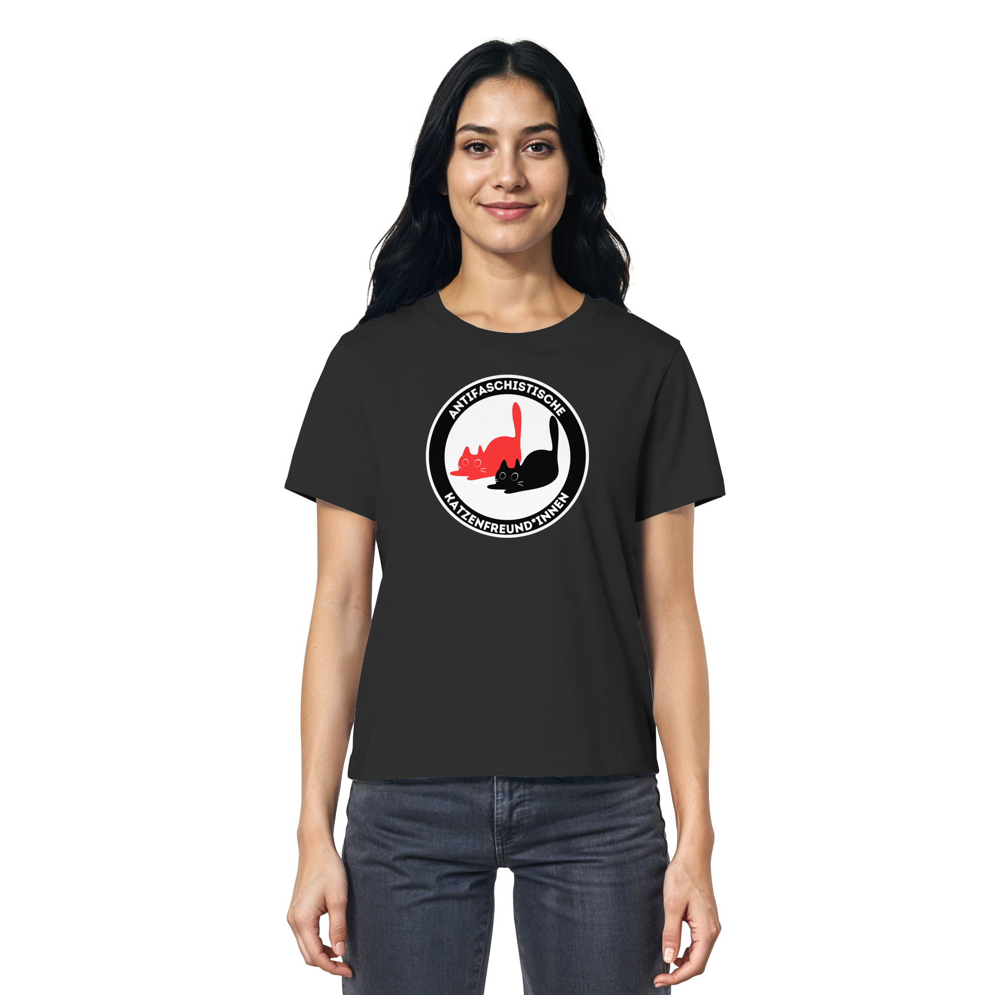 Antifaschistische Katzenfreund*innen - Ladies Organic Shirt