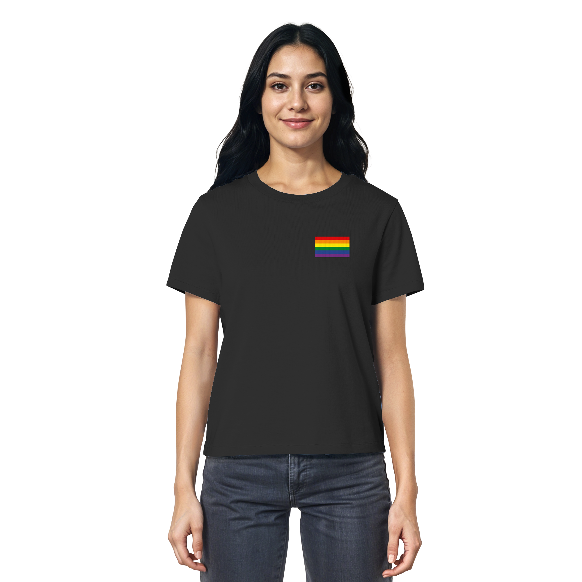 Regenbogen Pride Flag - Ladies Organic Shirt