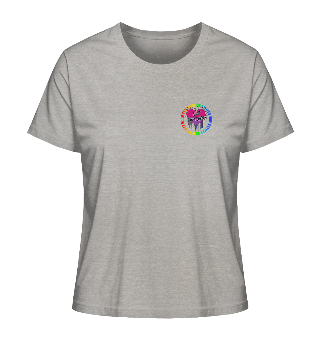 Bisexual Not Confused "Regenbogenkreis Edition" - Ladies Organic Shirt