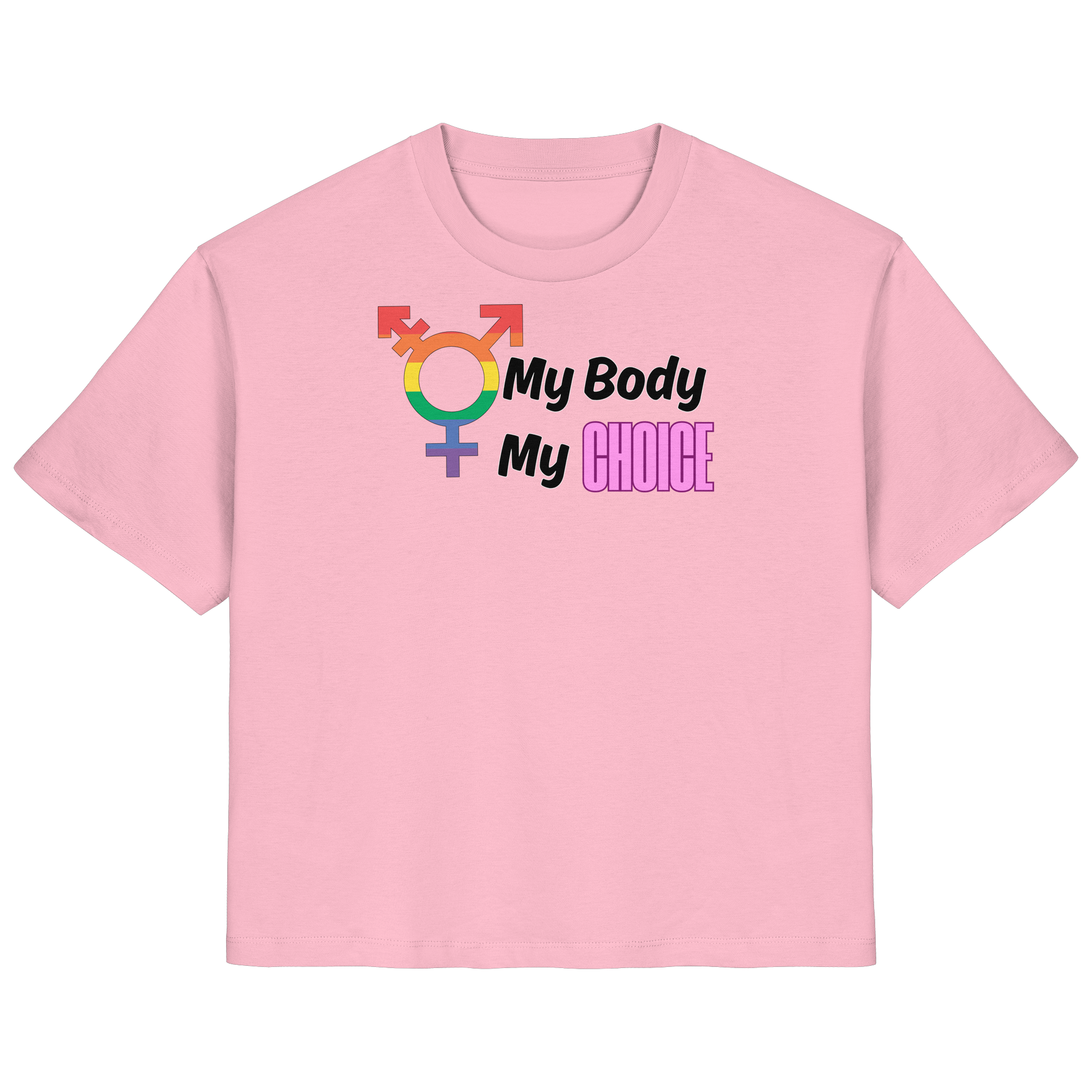 My Body My Choice "Rainbow Resistance Edition" - Ladies Organic Shirt