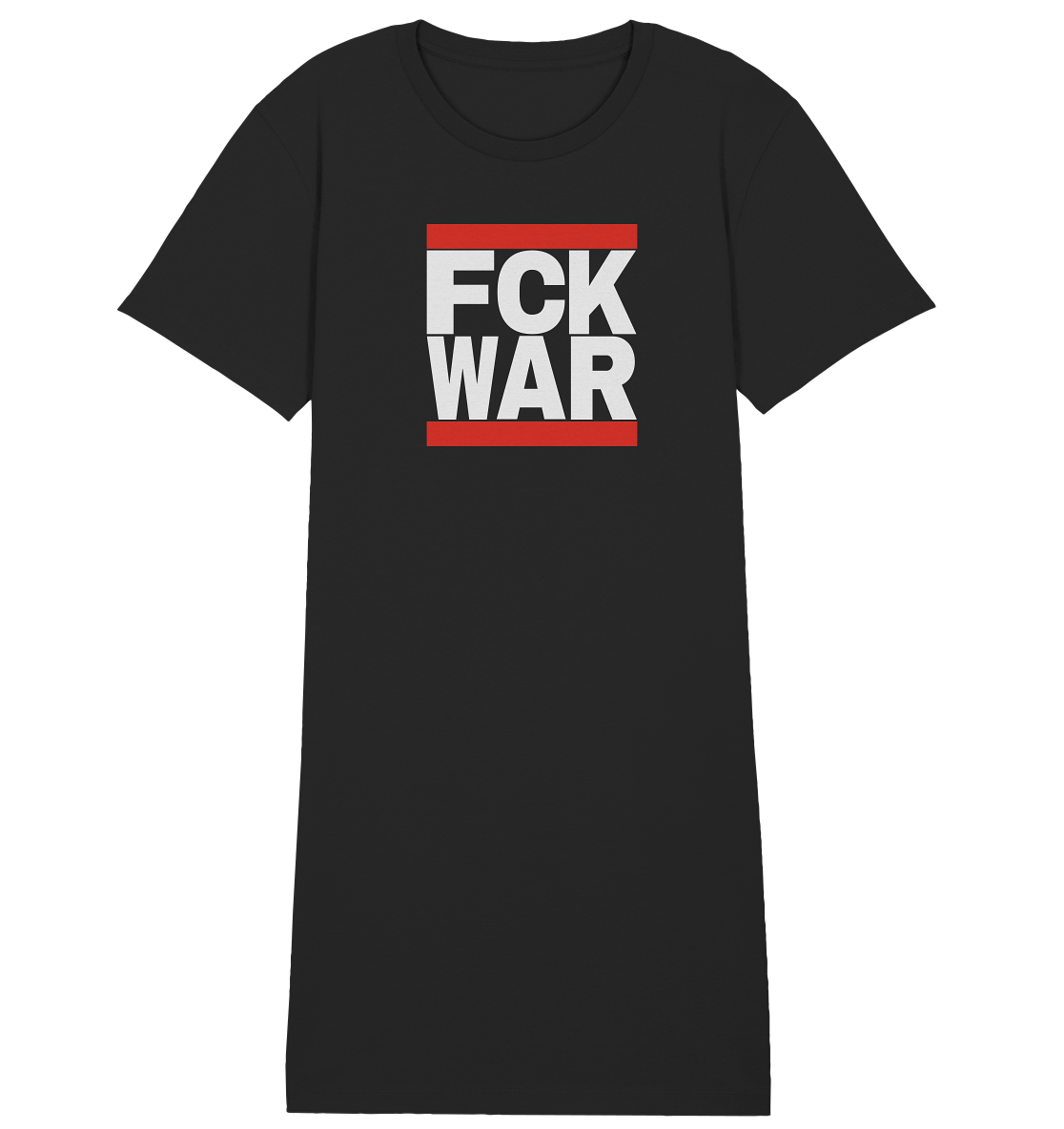 FCK WAR (weiße Schrift) - Ladies Organic Shirt Dress
