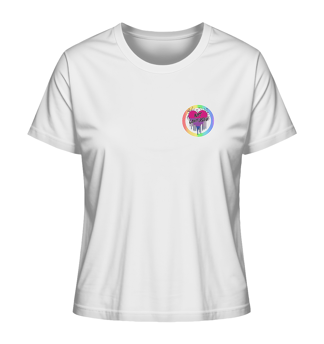 Bisexual Not Confused "Regenbogenkreis Edition" - Ladies Organic Shirt