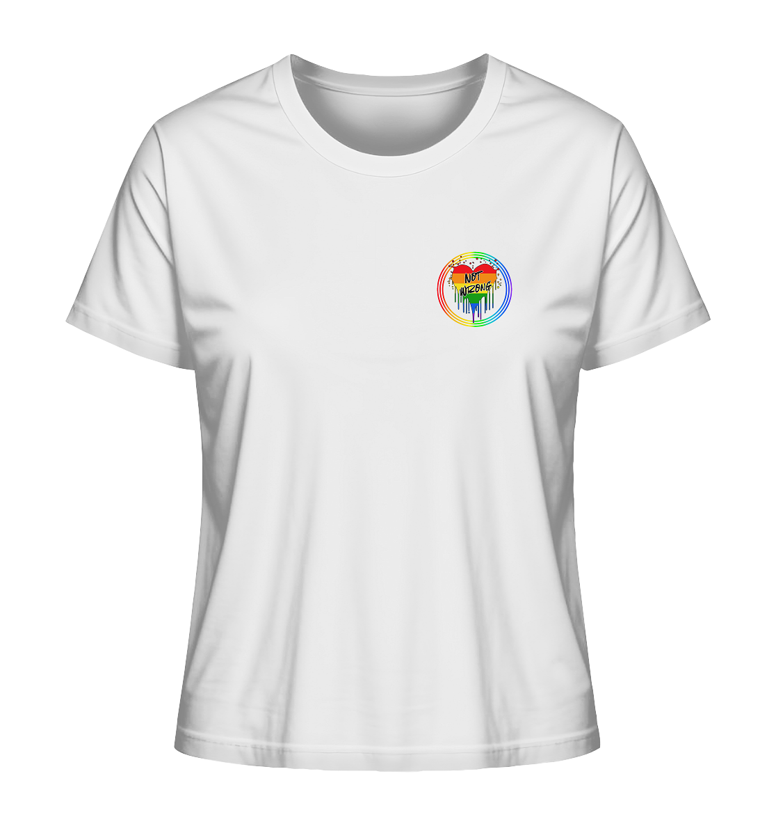 Queer Not Wrong "Regenbogenkreis Edition" - Ladies Organic Shirt