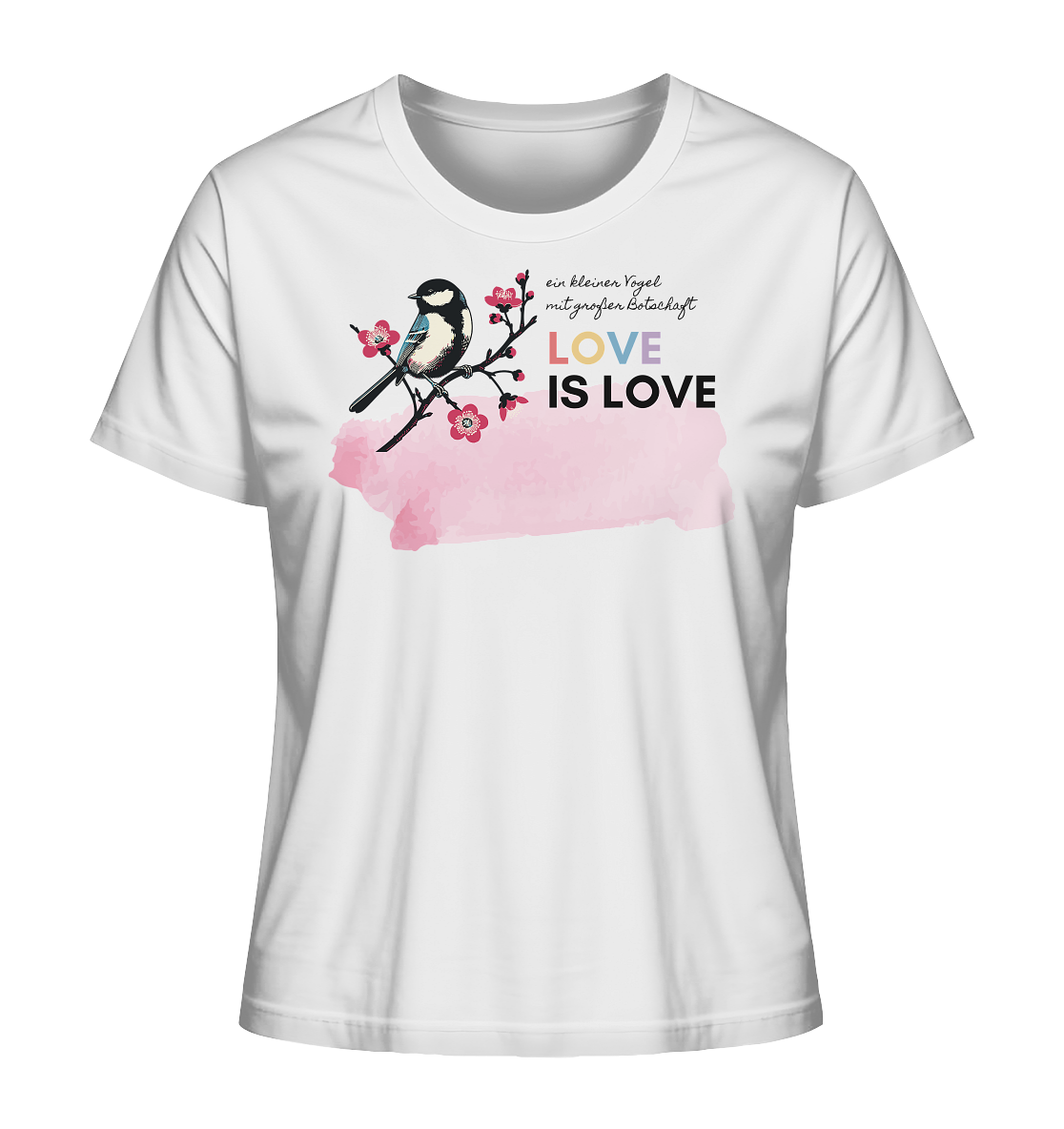 Kleine Flügel, große Botschaft - Ladies Organic Shirt