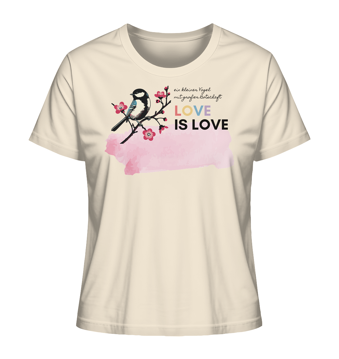 Kleine Flügel, große Botschaft - Ladies Organic Shirt