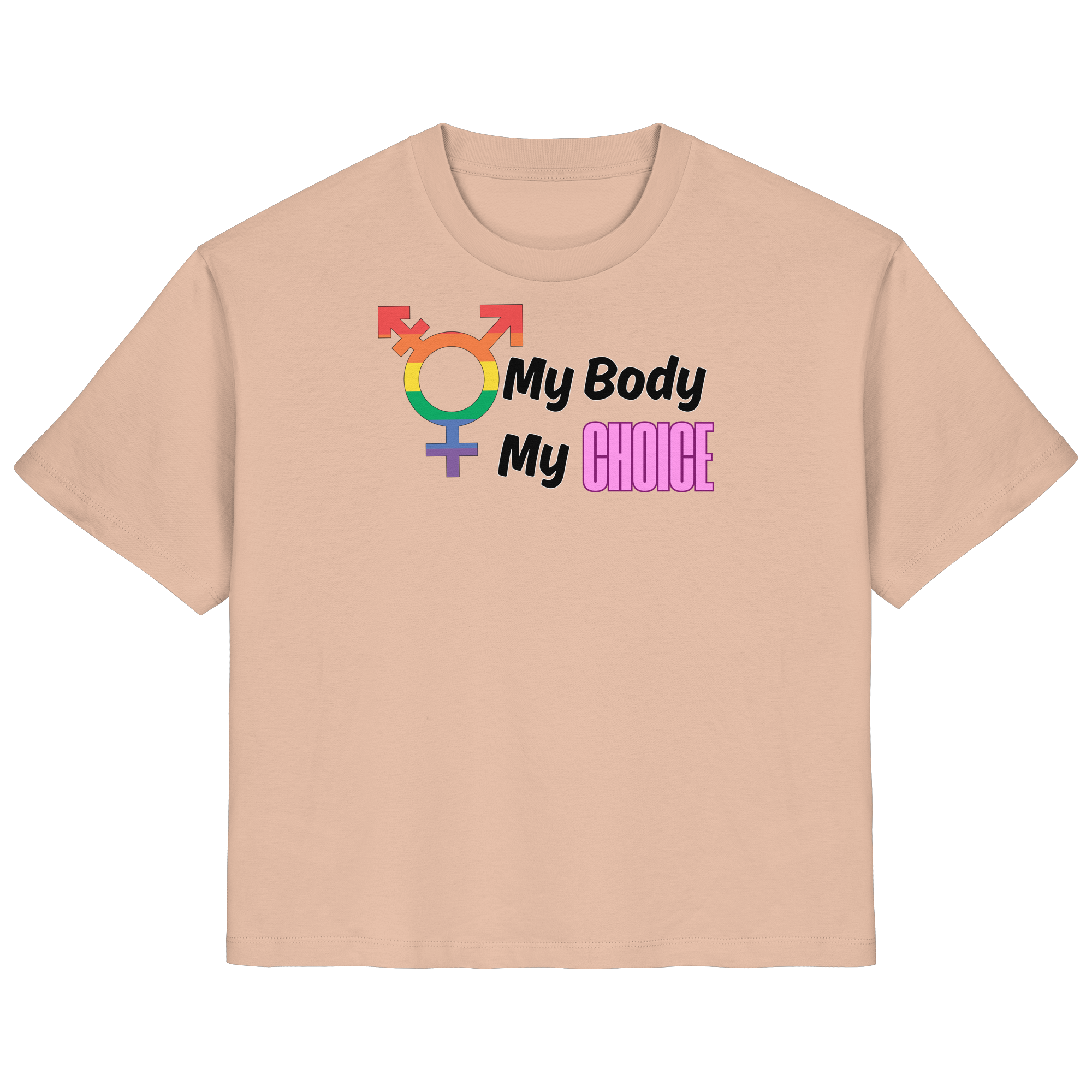 My Body My Choice "Rainbow Resistance Edition" - Ladies Organic Shirt