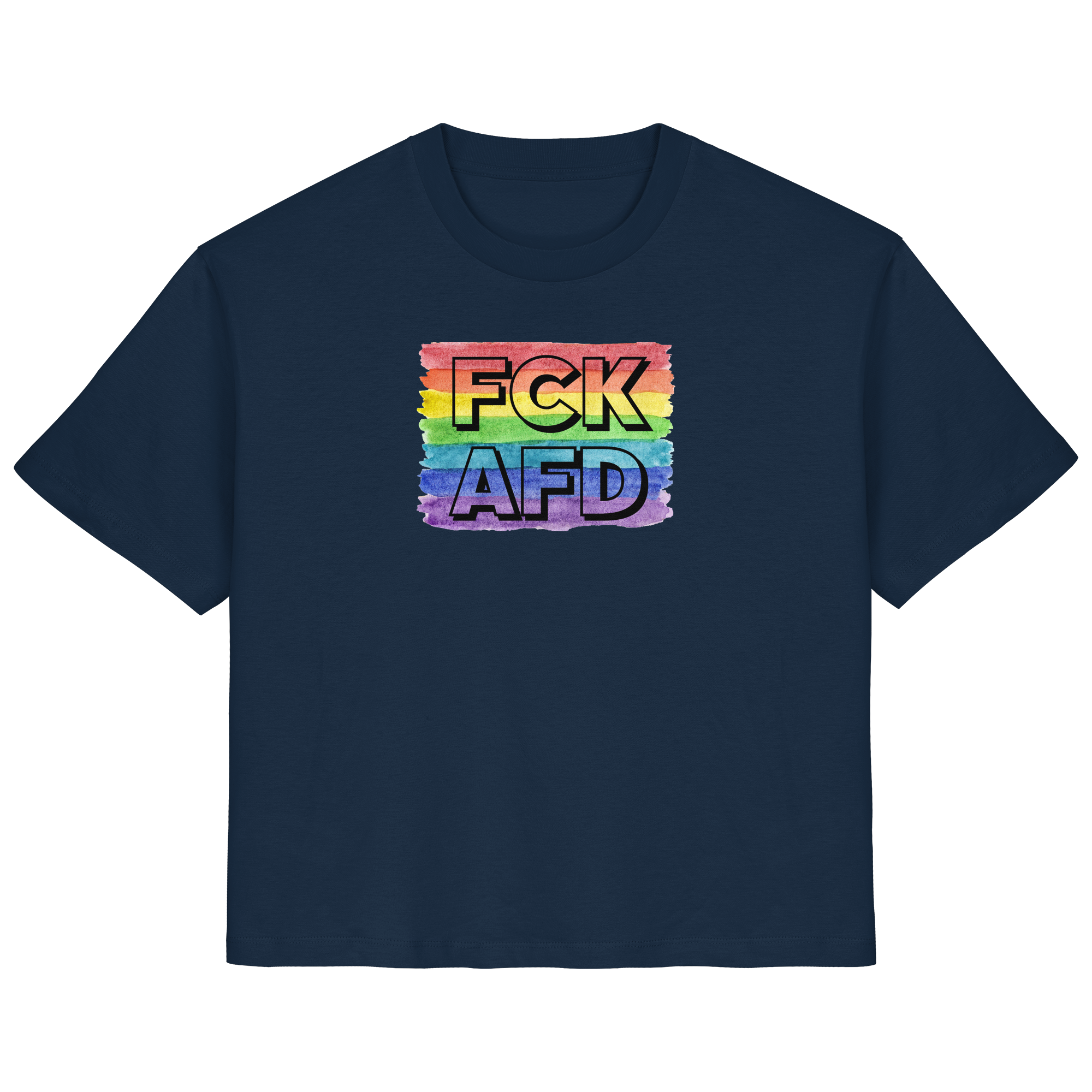 FCK AFD "Rainbow Resistance Edition" - Ladies Organic Shirt