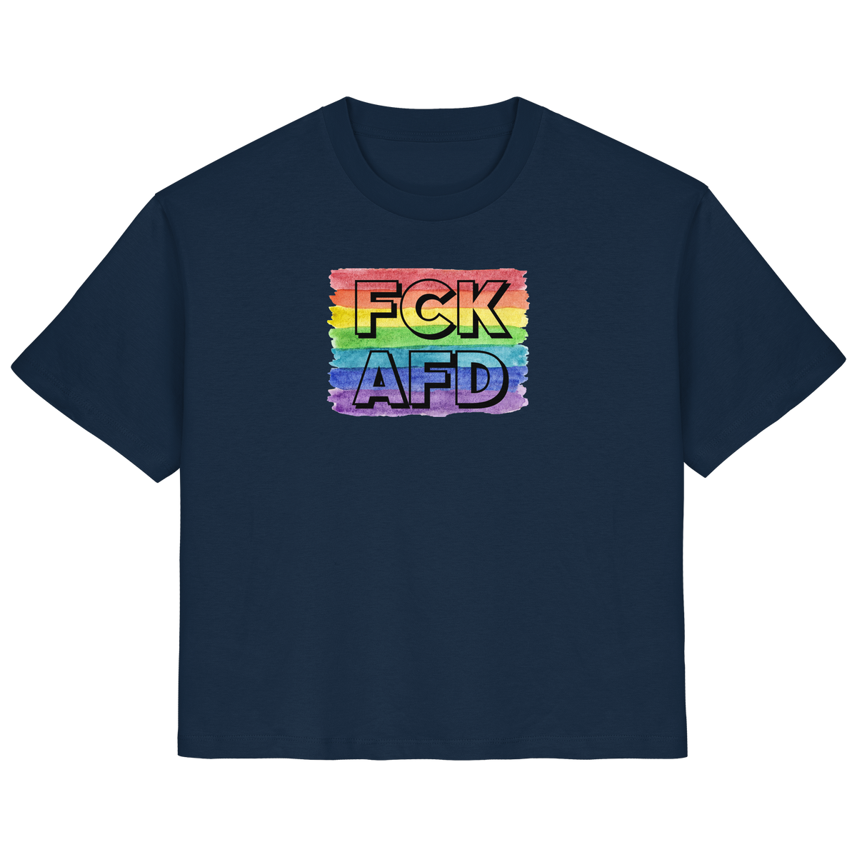 FCK AFD "Rainbow Resistance Edition" - Ladies Organic Shirt