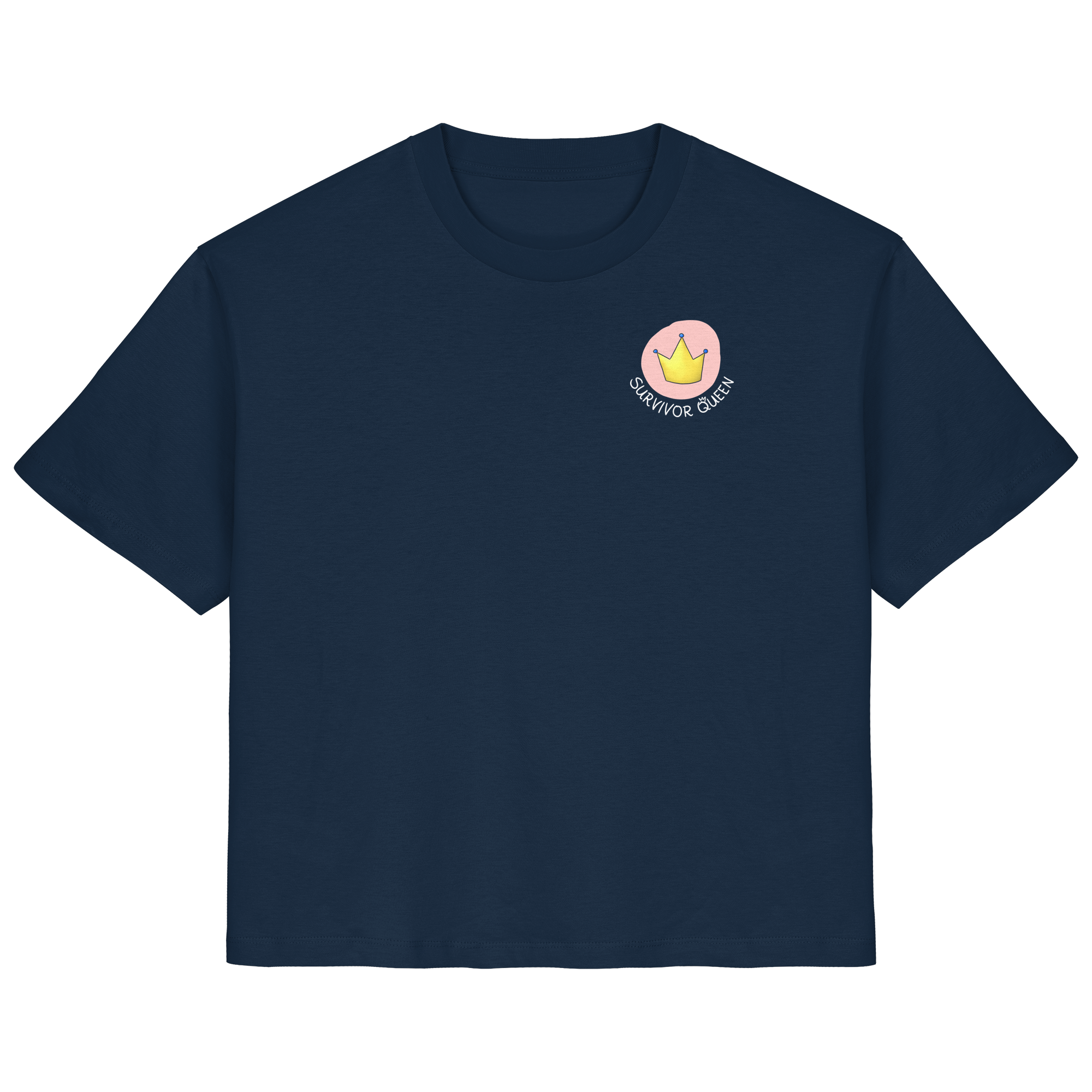 Survivor Queens Logo "Schriftzug Edition" Brustprint (dunkel) - Ladies Organic Shirt