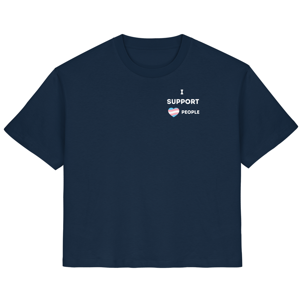 I support Trans People - Ladies Organic Shirt