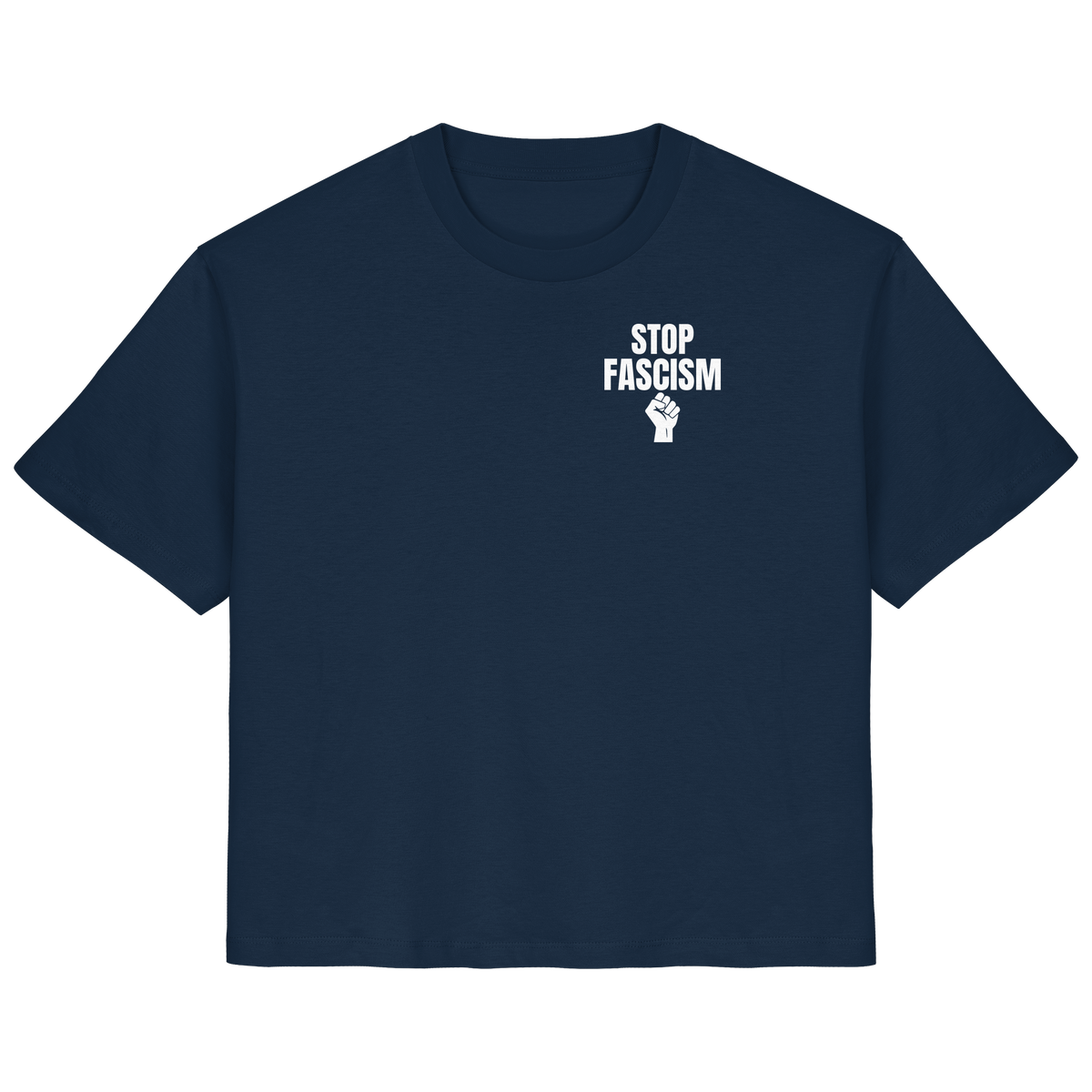 Stop Fascism "Raised Fist Edition" - Ladies Organic Shirt
