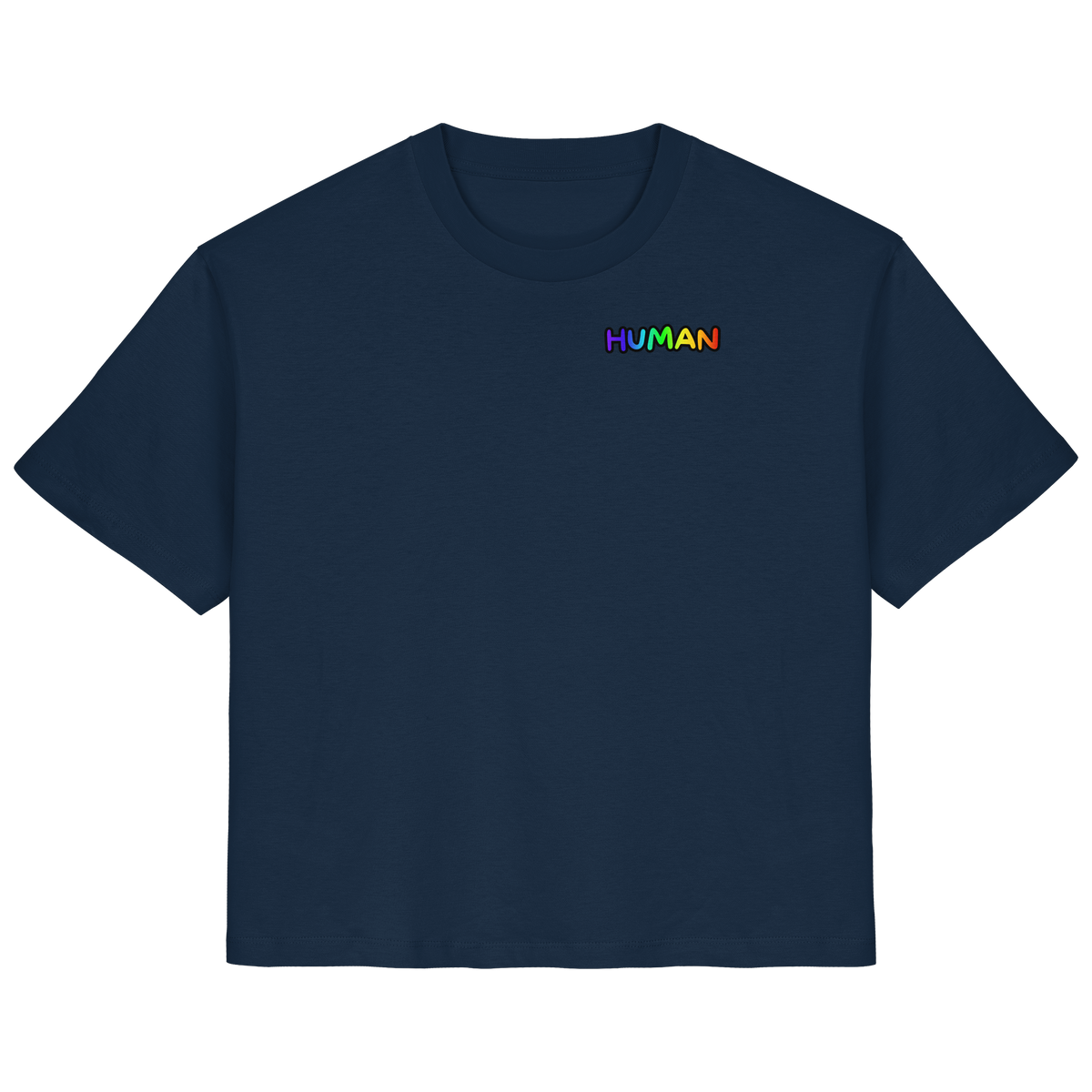 HUMAN in Regenbogen Farben "Bubble Edition" - Ladies Organic Shirt