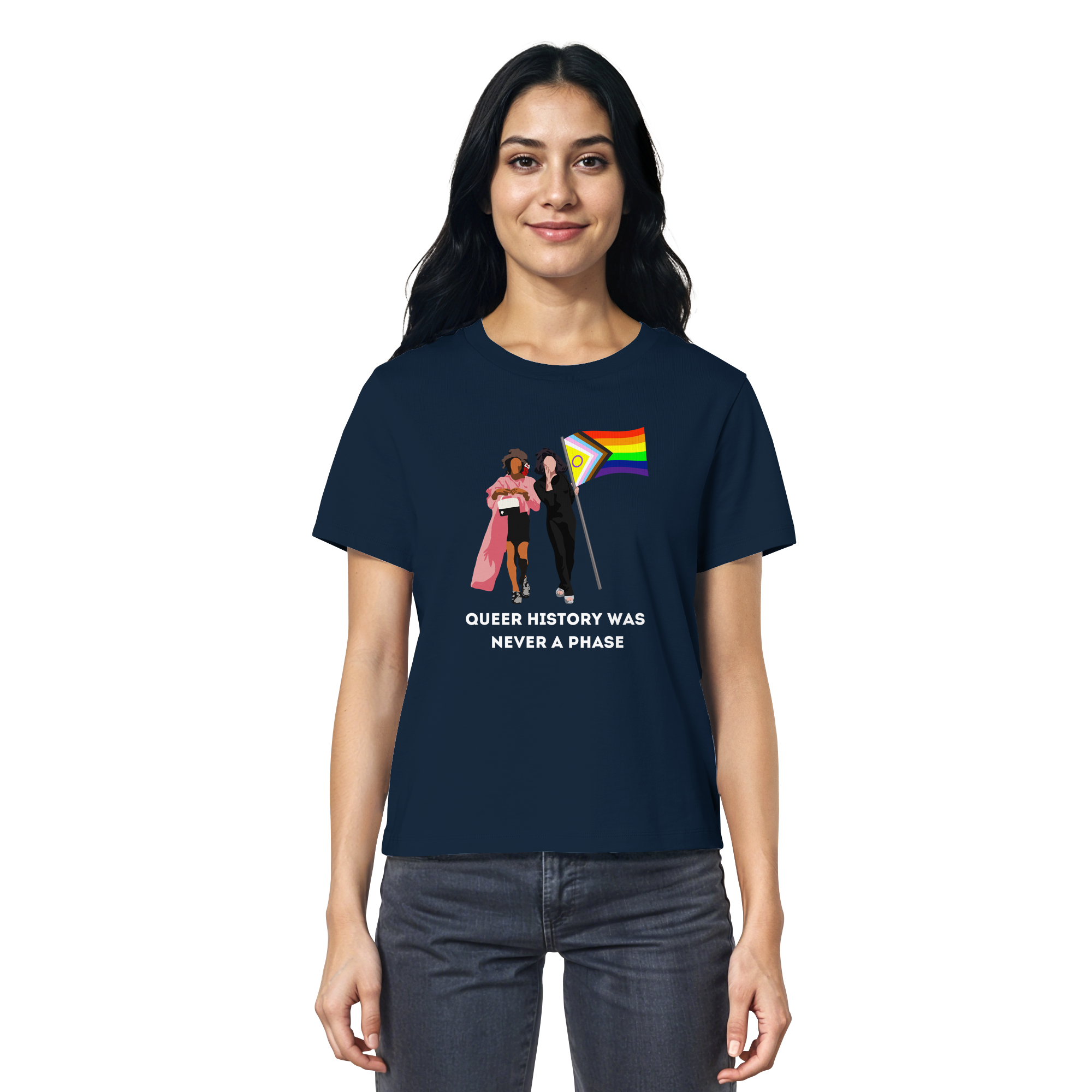 Queer History Was Never A Phase - Ladies Organic Shirt