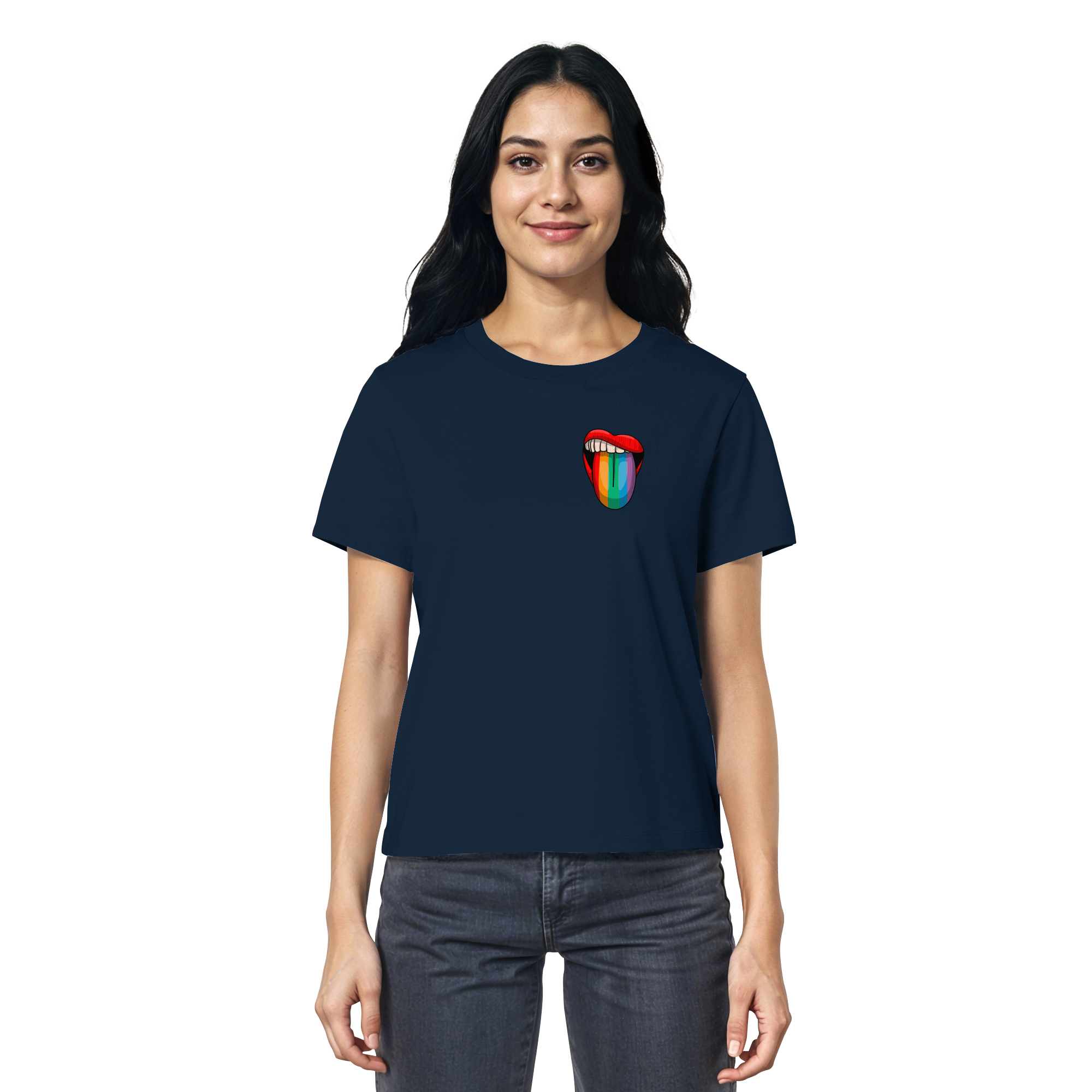 Speak Up or Shut Up Backprint - Ladies Organic Shirt