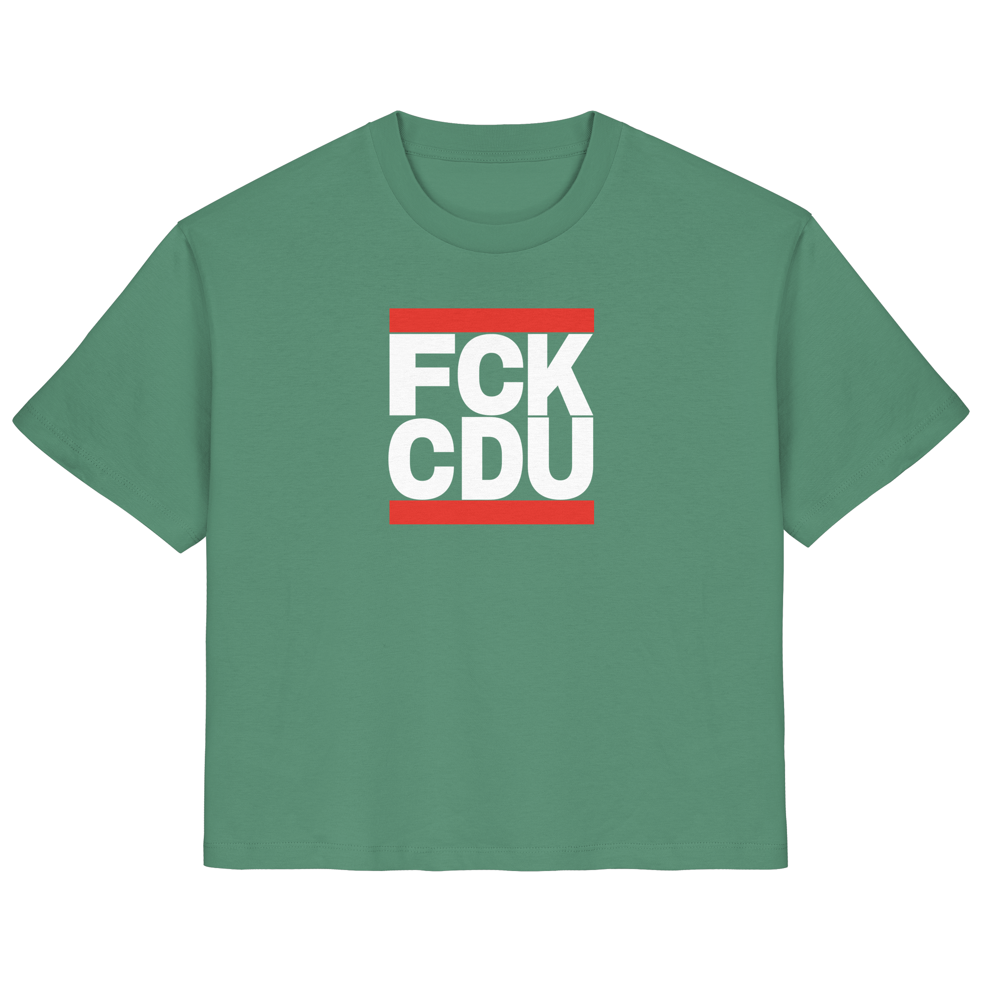 FCK CDU (weiße Schrift) - Ladies Organic Shirt
