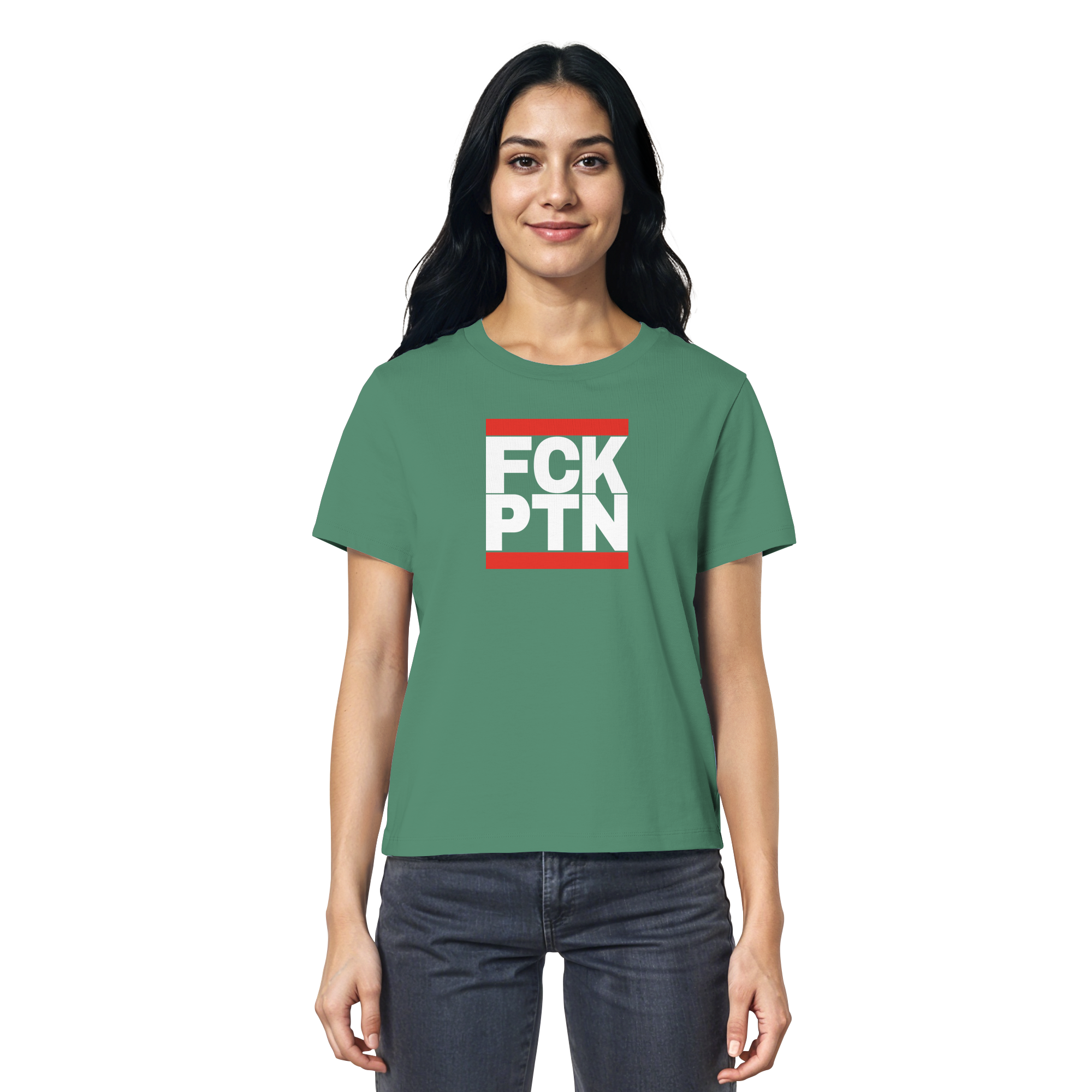 FCK PTN (weiße Schrift) - Ladies Organic Shirt