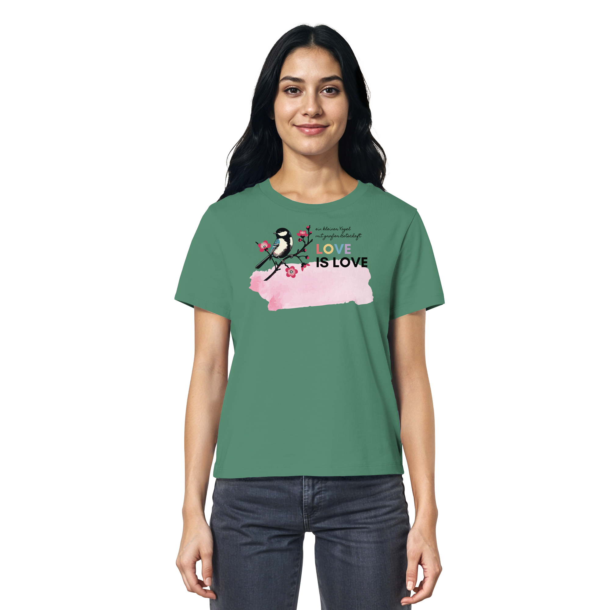 Kleine Flügel, große Botschaft - Ladies Organic Shirt