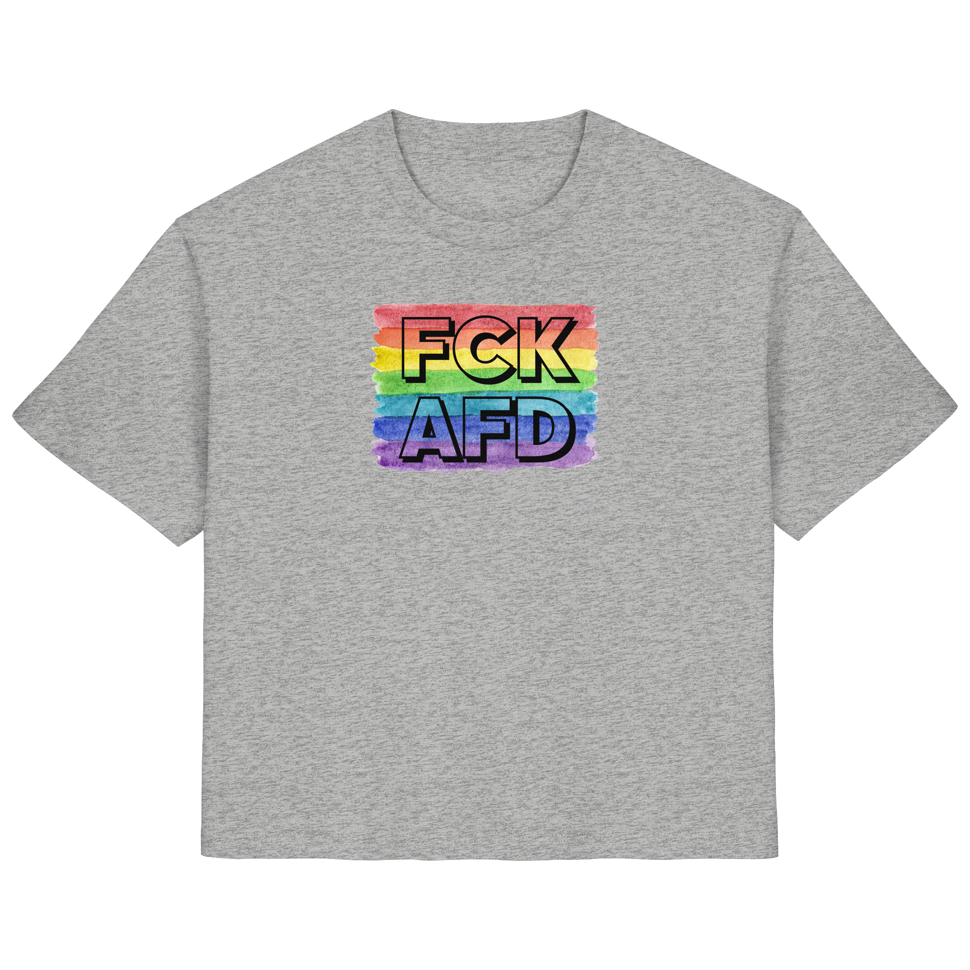 FCK AFD "Rainbow Resistance Edition" - Ladies Organic Shirt