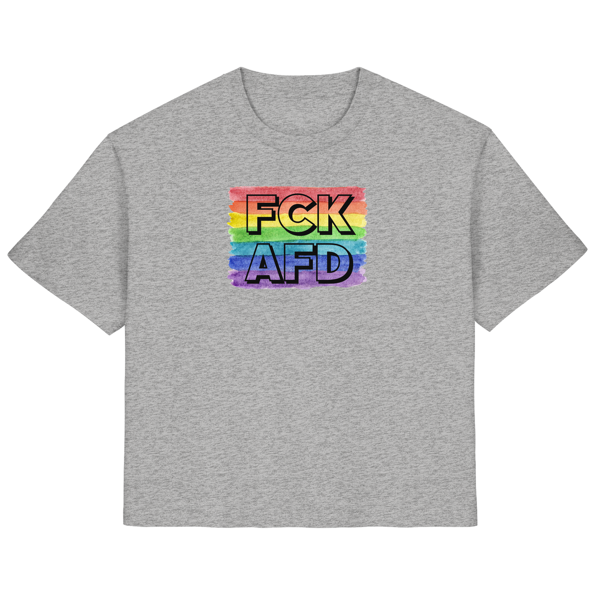 FCK AFD "Rainbow Resistance Edition" - Ladies Organic Shirt