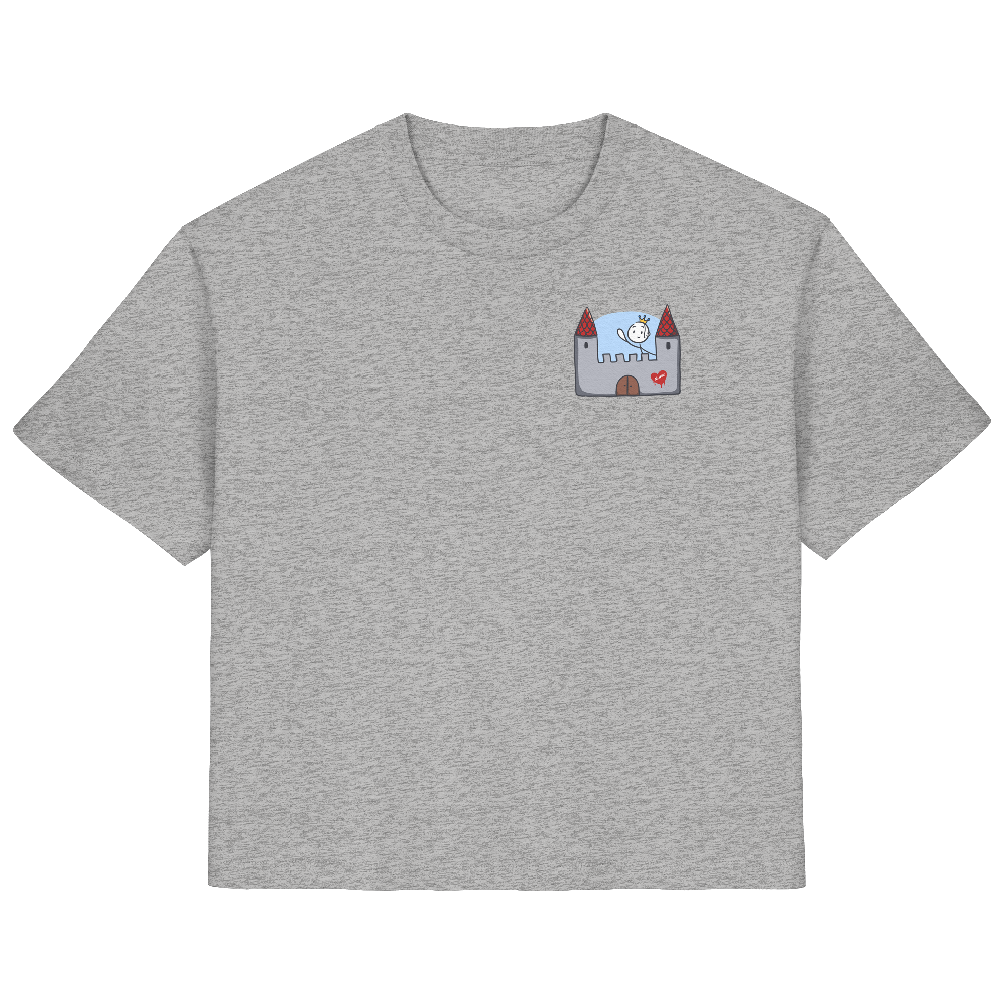 Hier und jetzt bin ich in Sicherheit "Schwarze Edition" Backprint - Ladies Organic Shirt