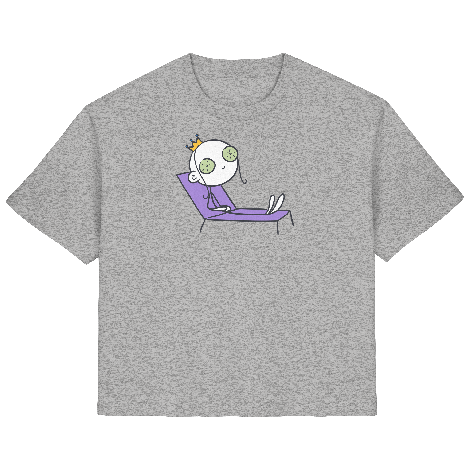 Seelenmännchen "Chill Out Edition" Frontprint - Ladies Organic Shirt