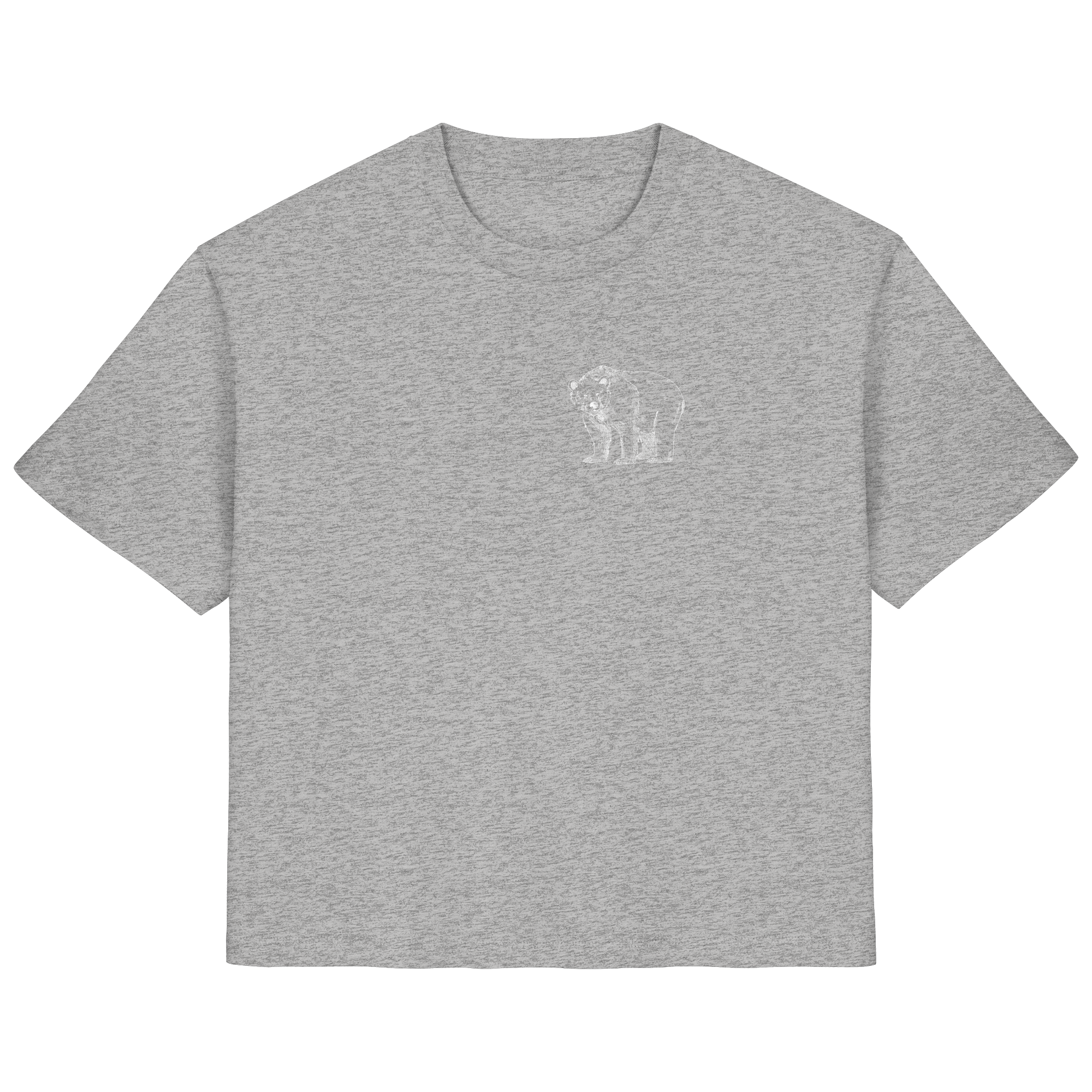 Team Bär Backprint (weiß) - Ladies Organic Shirt