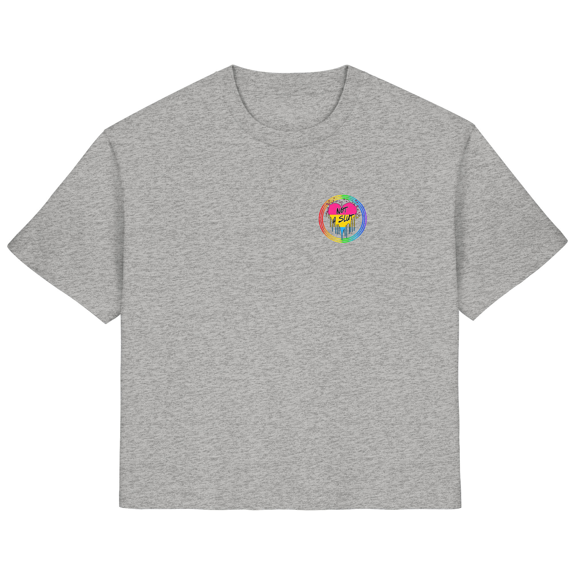 Pansexual Not a Slut "Regenbogenkreis Edition" - Ladies Organic Shirt